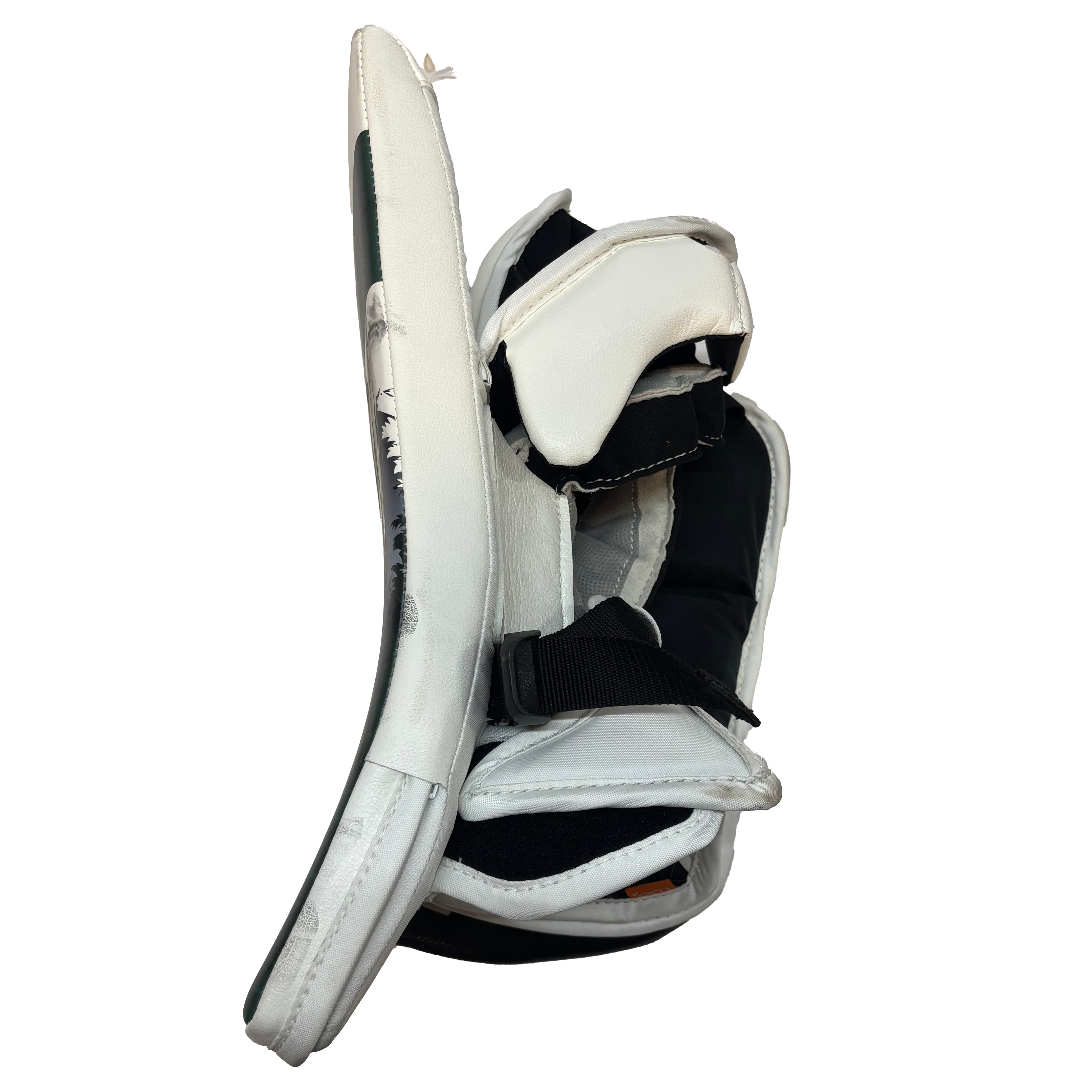 CCM Extreme Flex 6 - Used Pro Stock Goalie Blocker (White/Green)