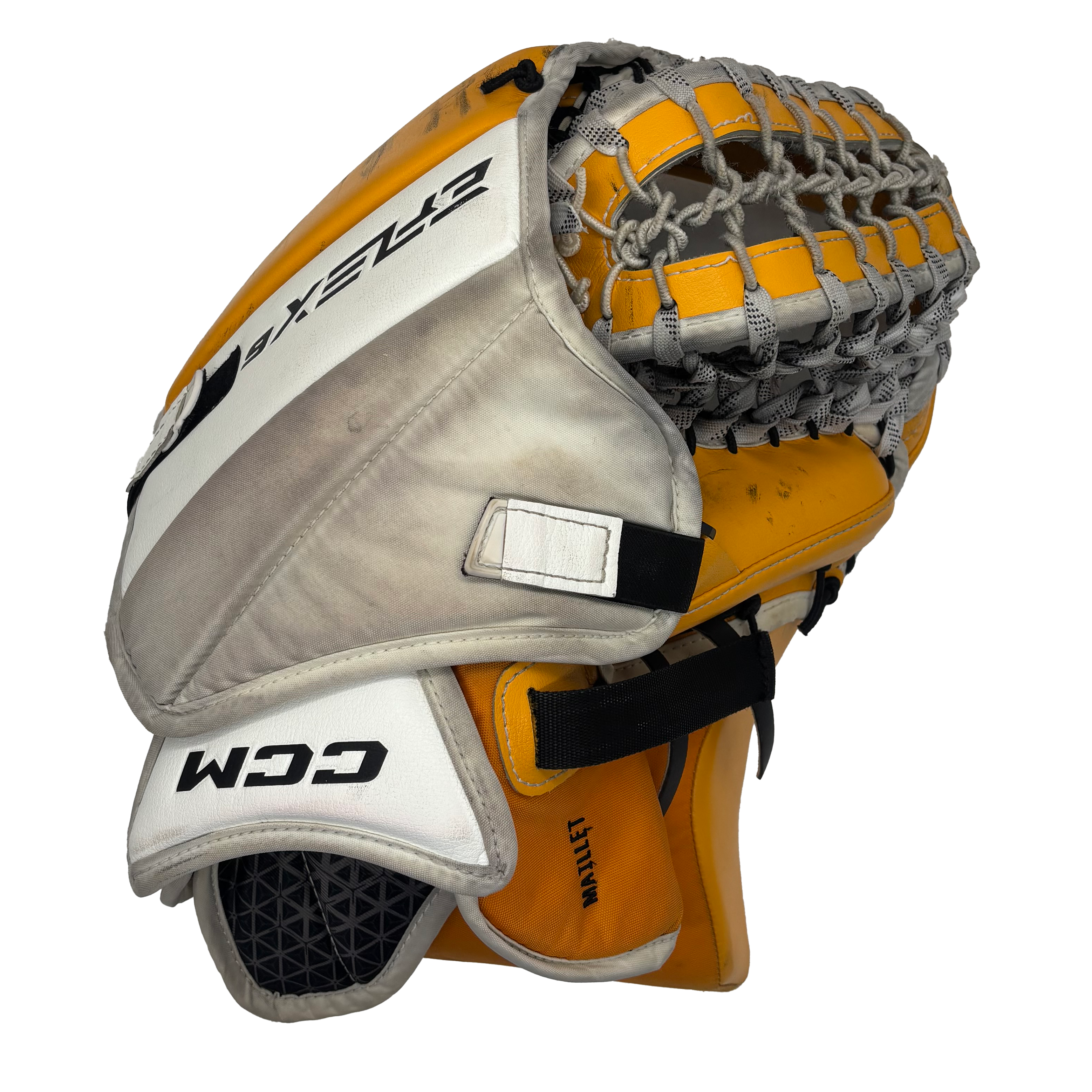 CCM Extreme Flex 6 - Used Pro Stock Full Set (White/Yellow/Black)