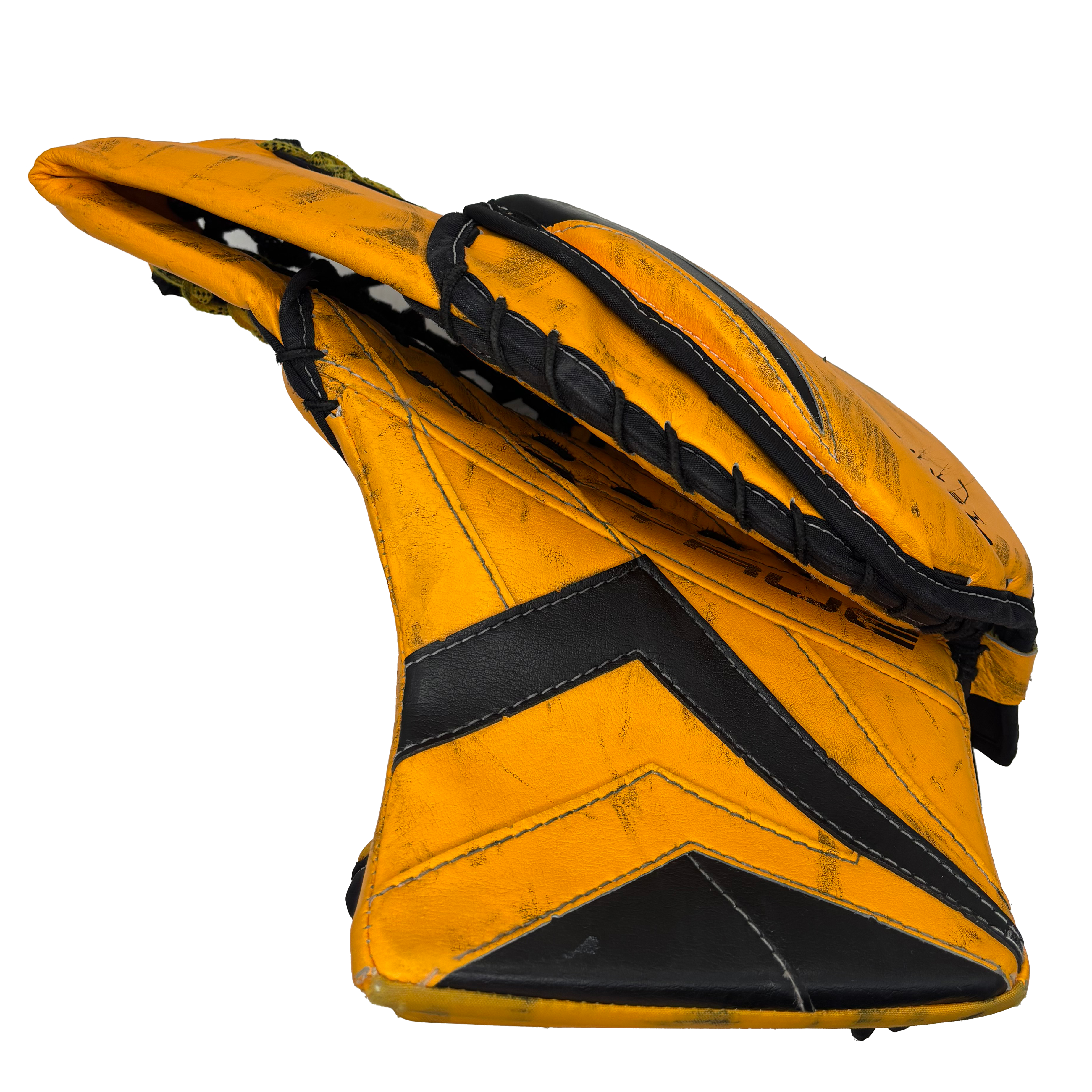 True Catalyst PX3 - Used Pro Stock Goalie Glove (Yellow/Black)