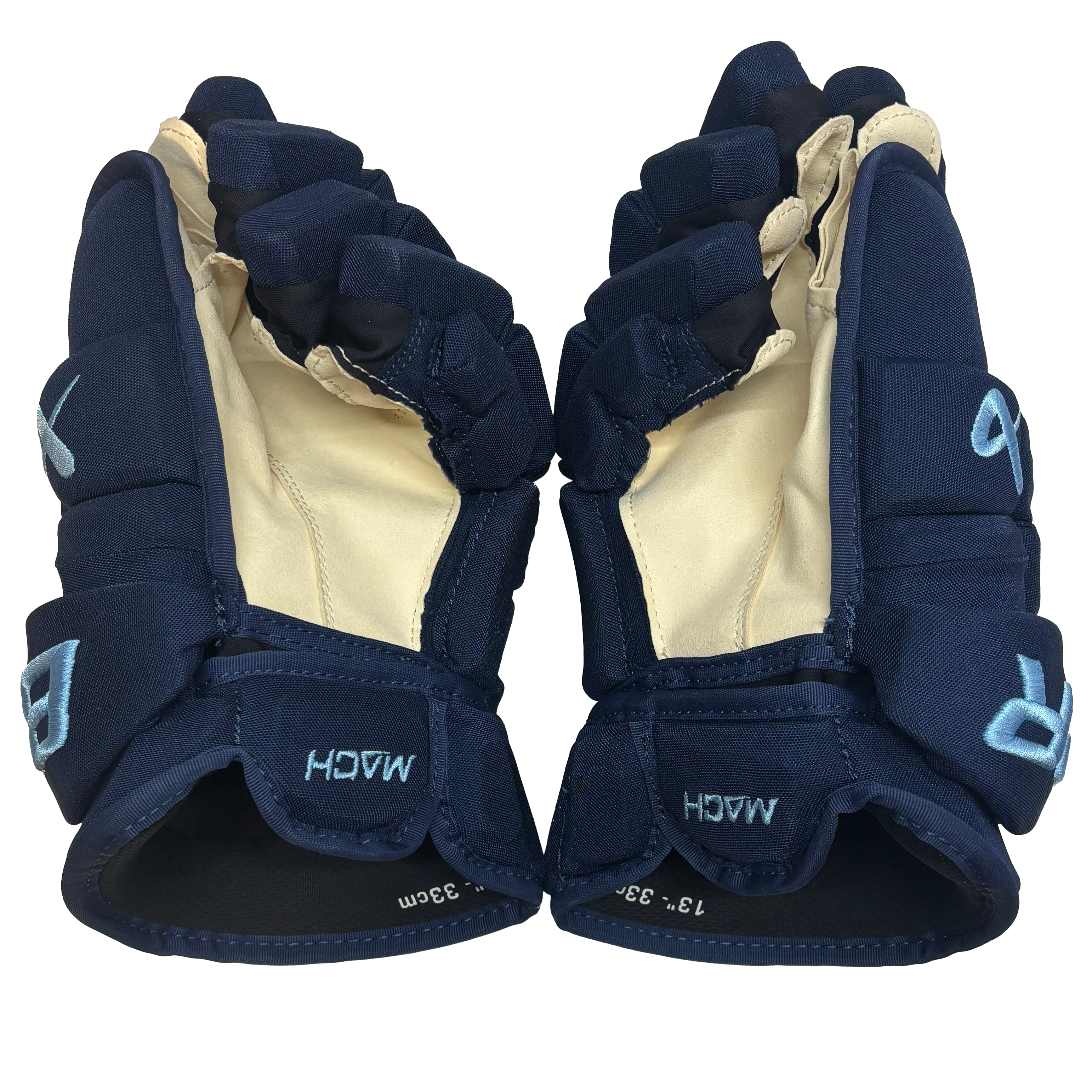 Bauer Supreme Mach - PWHL Pro Stock Glove - Toronto Sceptres (Navy/Powder Blue)