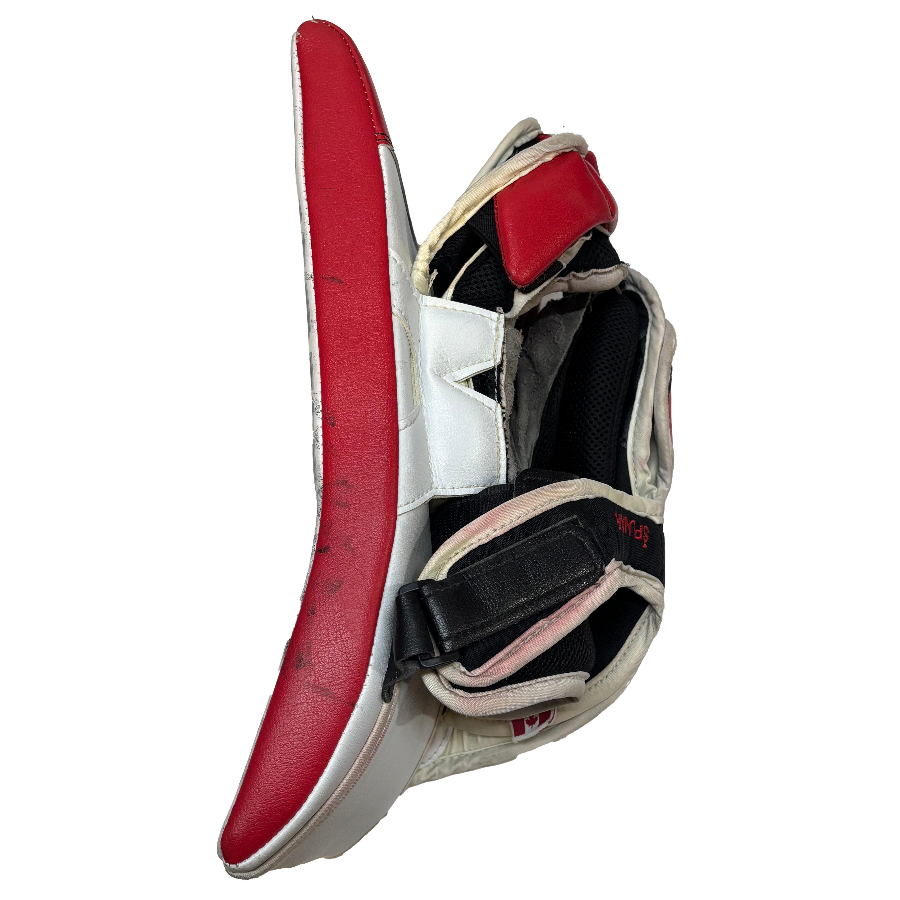 Vaughn Velocity V9 - Used Pro Stock Senior Goalie Full Set (White/Black/Red)