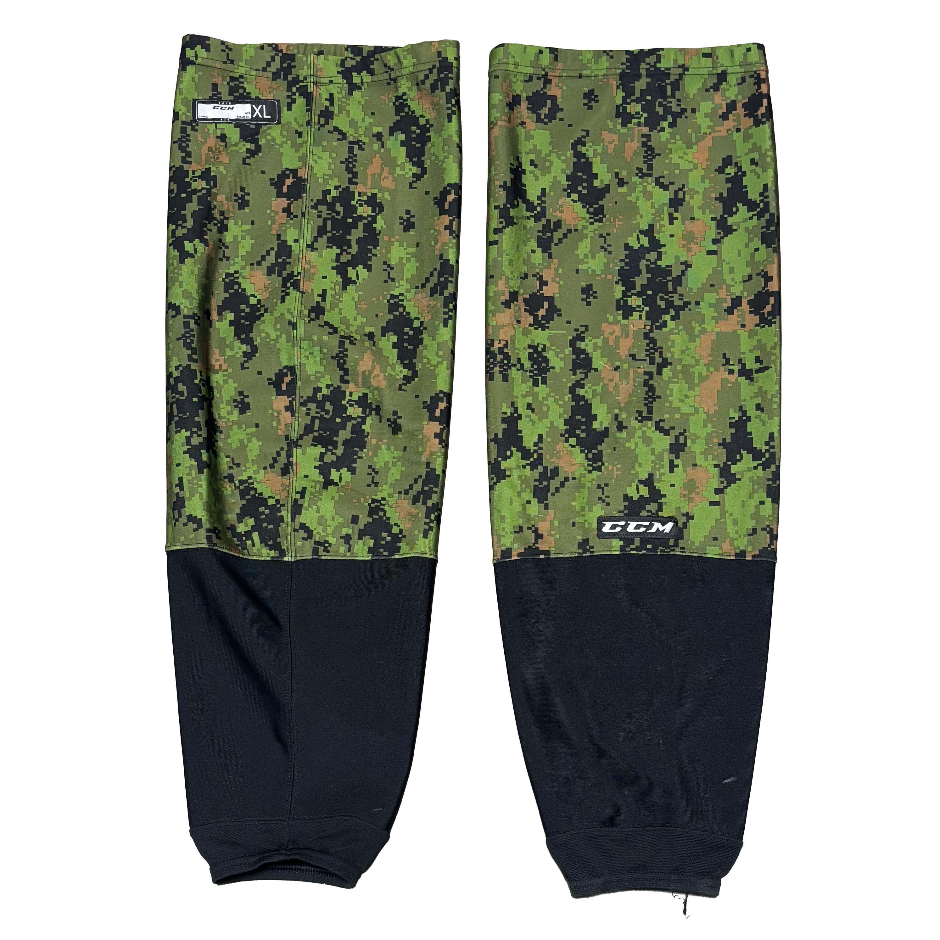 OHL - Used CCM Military Appreciation Hockey Sock (Digital Camo/Black)
