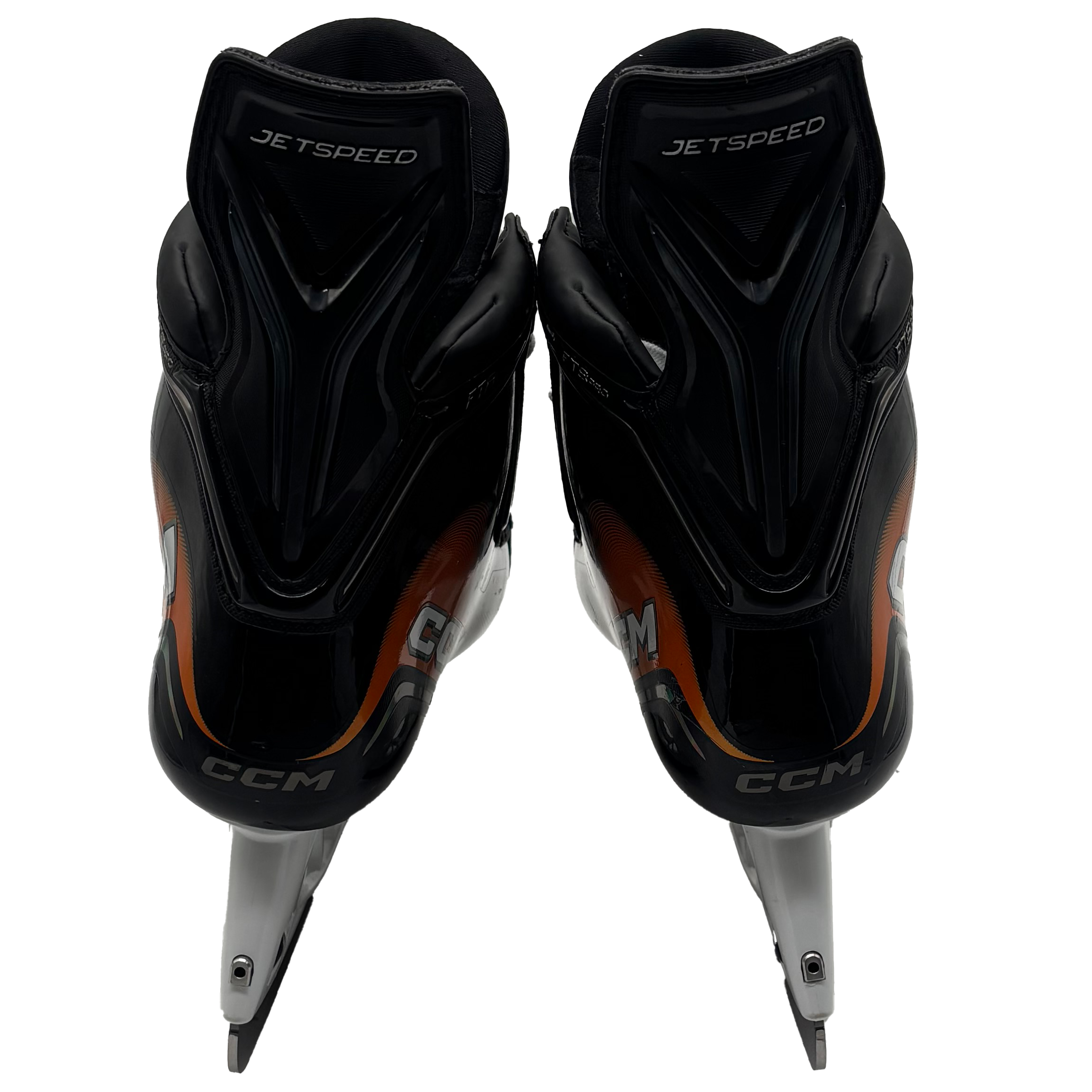 CCM Jetspeed FT8 Pro - Pro Stock Hockey Skates - Size 4E (Orange)