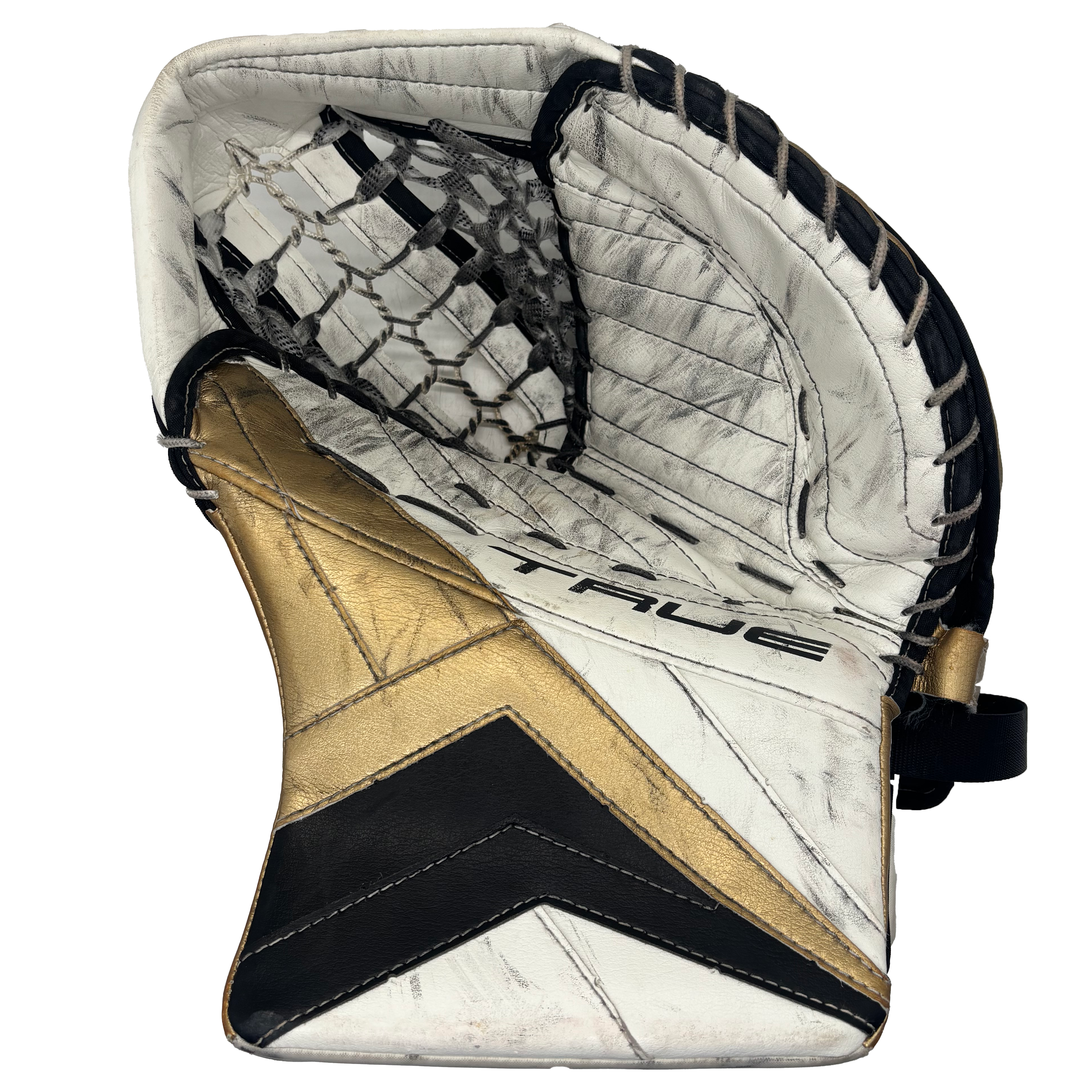 True Catalyst PX3 - Used Pro Stock Goalie Full Set (Gold/Black/White)