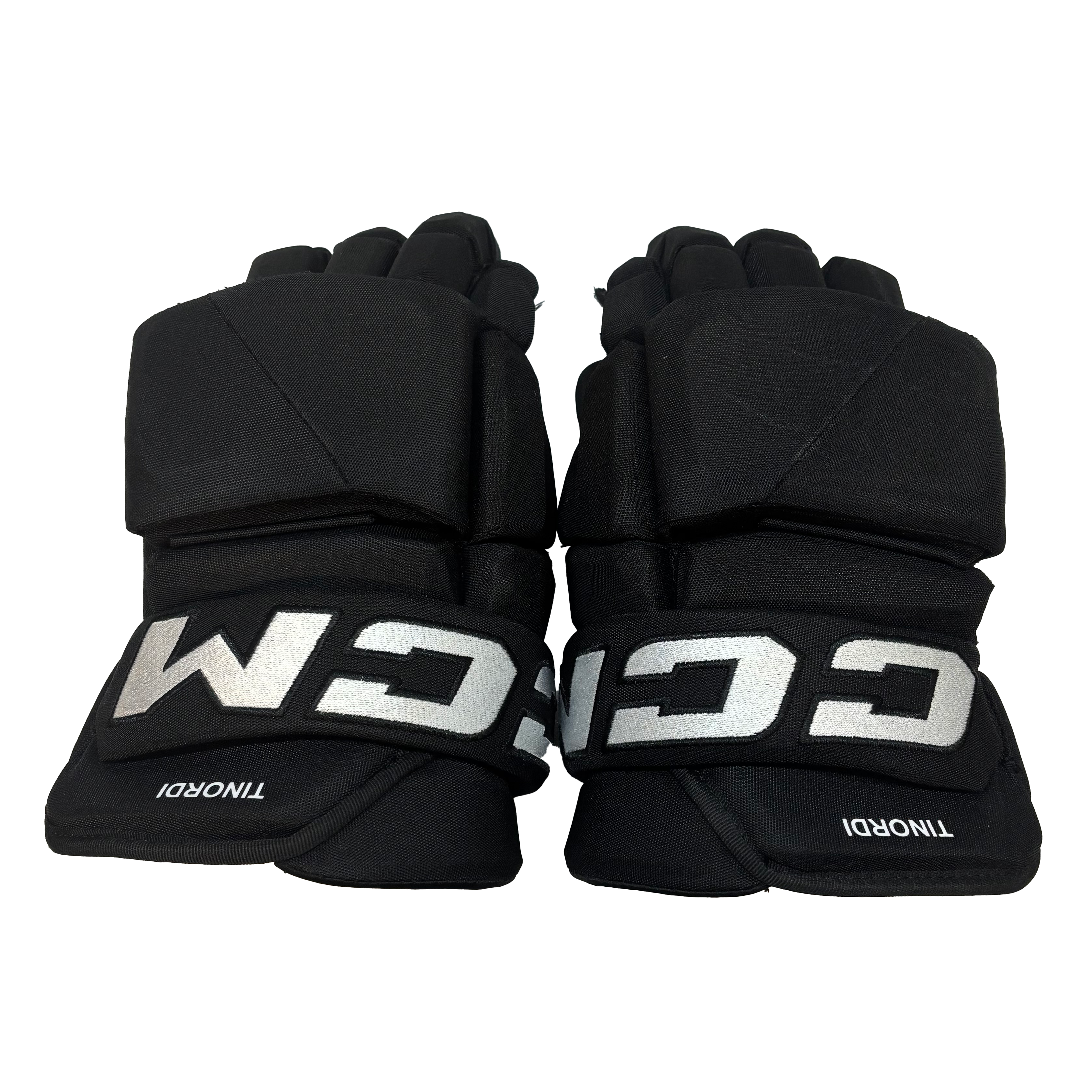 CCM Tacks 4 Roll Pro - Used NHL Pro Stock Hockey Glove - Jarred Tinordi (Black)