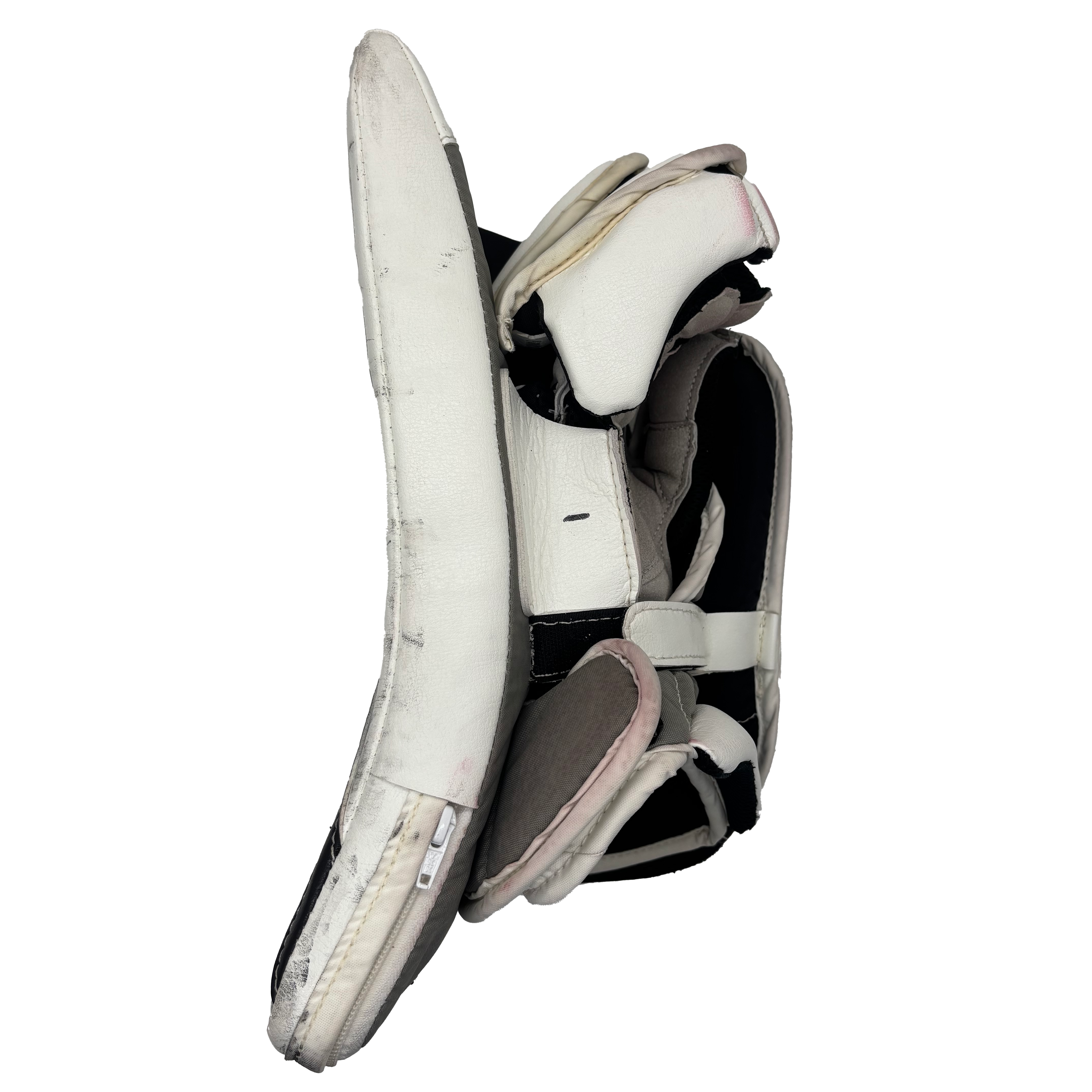 TRUE Catalyst Nitro Pro - Used Pro Stock Goalie Blocker (White/Black)