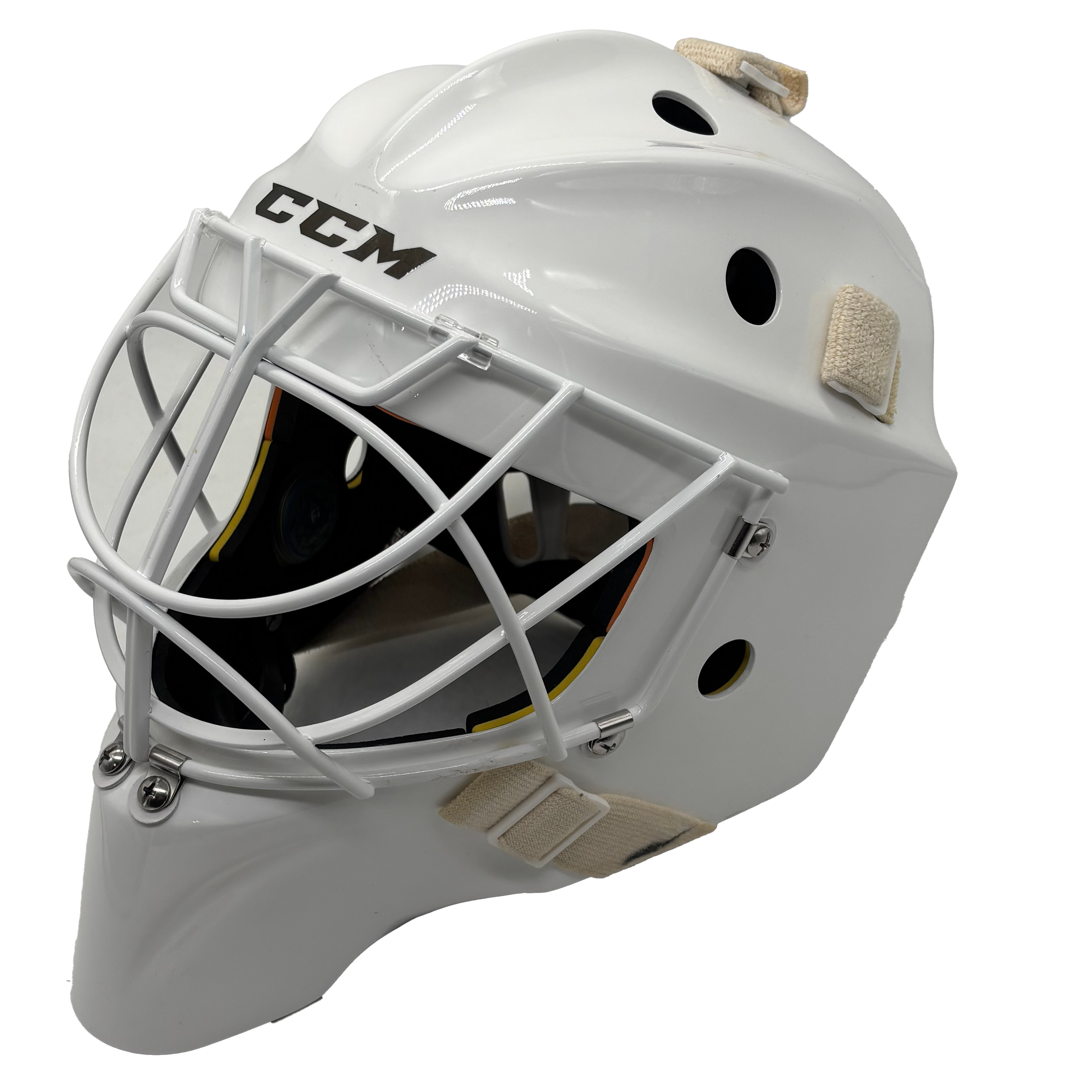 CCM Axis Pro - Masque de gardien de but (Blanc)