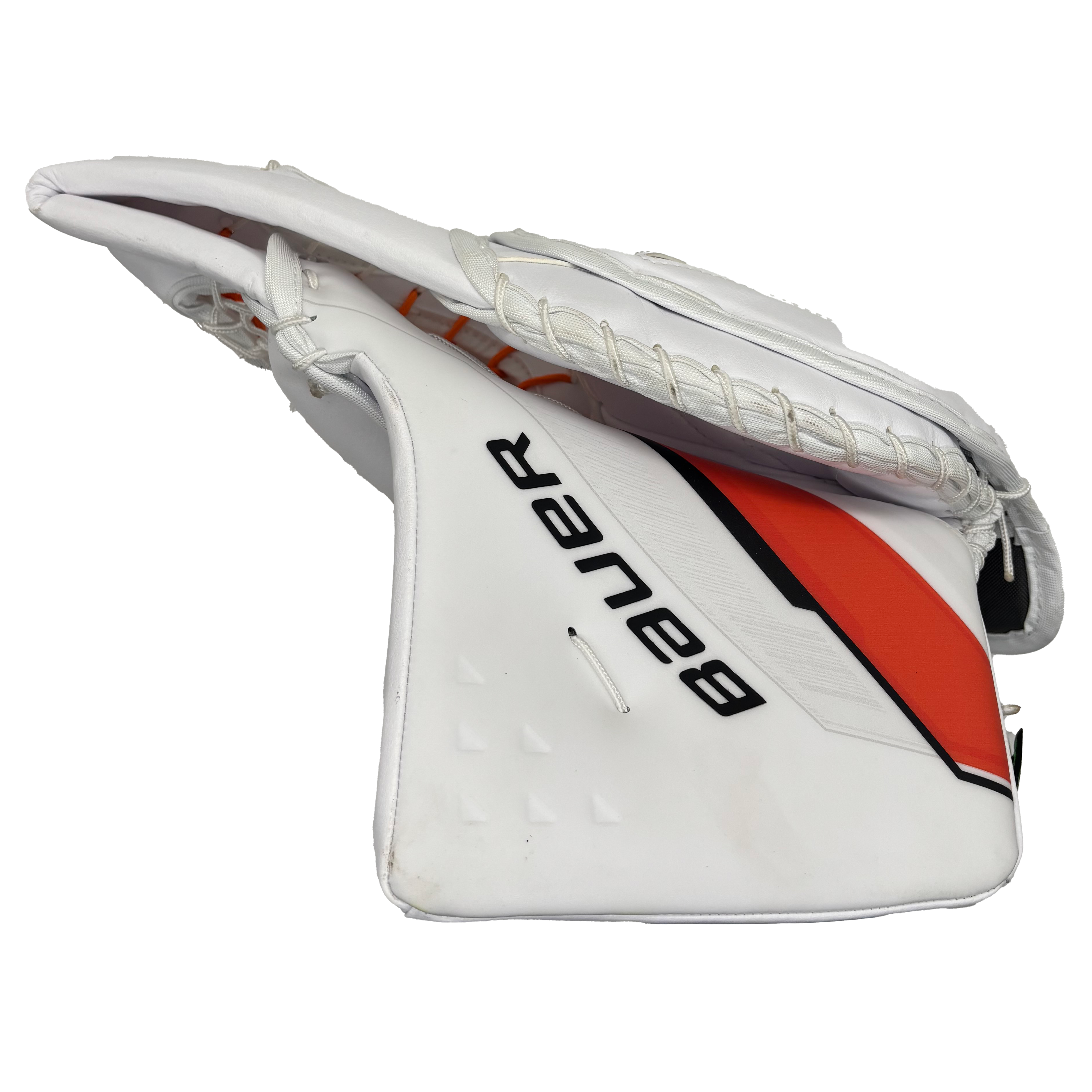 Bauer Vapor Hyperlite 2 - NHL Pro Stock Goalie Glove - Ivan Fedotov (White/Orange/Black) *Dressed as Shadow
