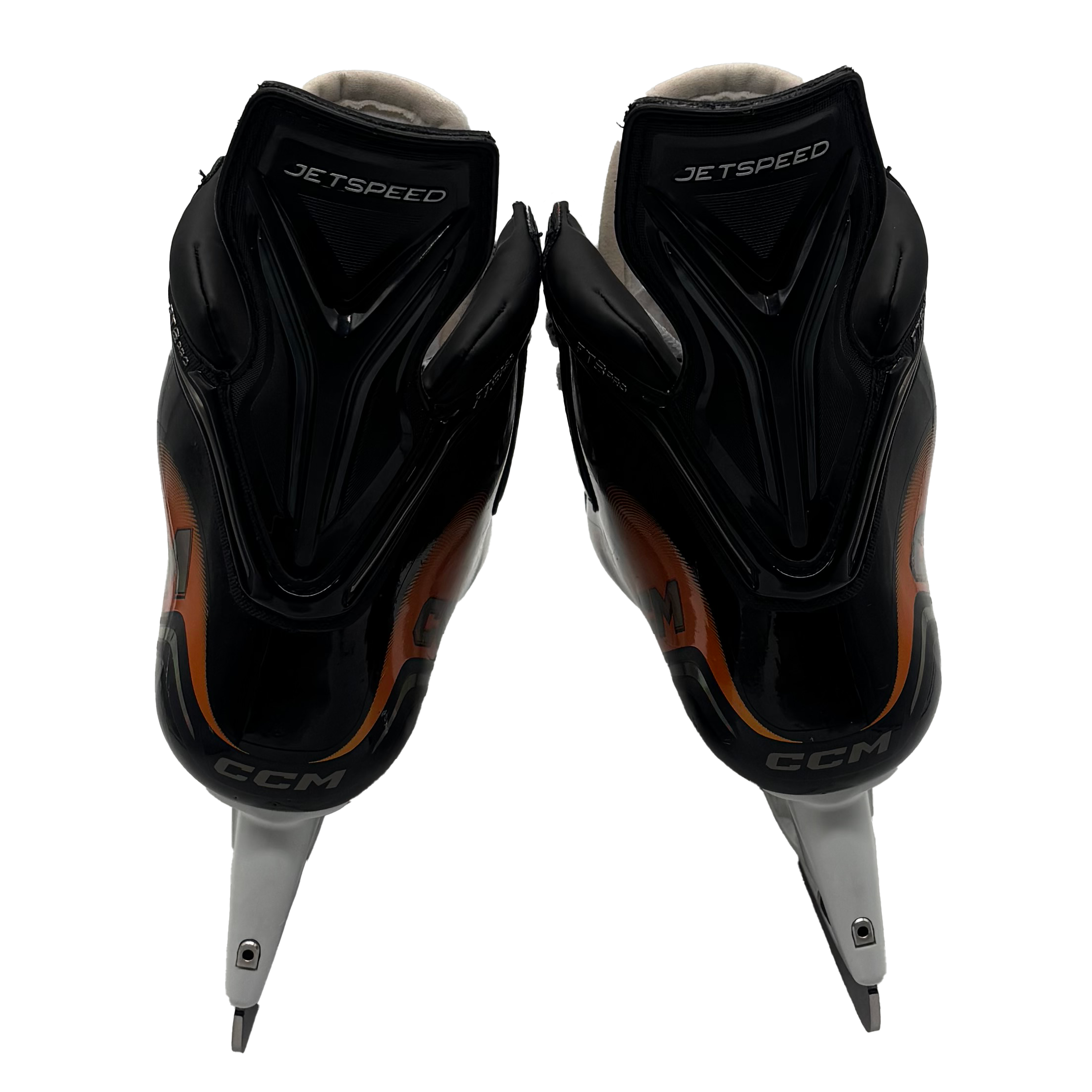 CCM Jetspeed FT8 Pro - NCAA Pro Stock Hockey Skates - Size 5E (Orange)