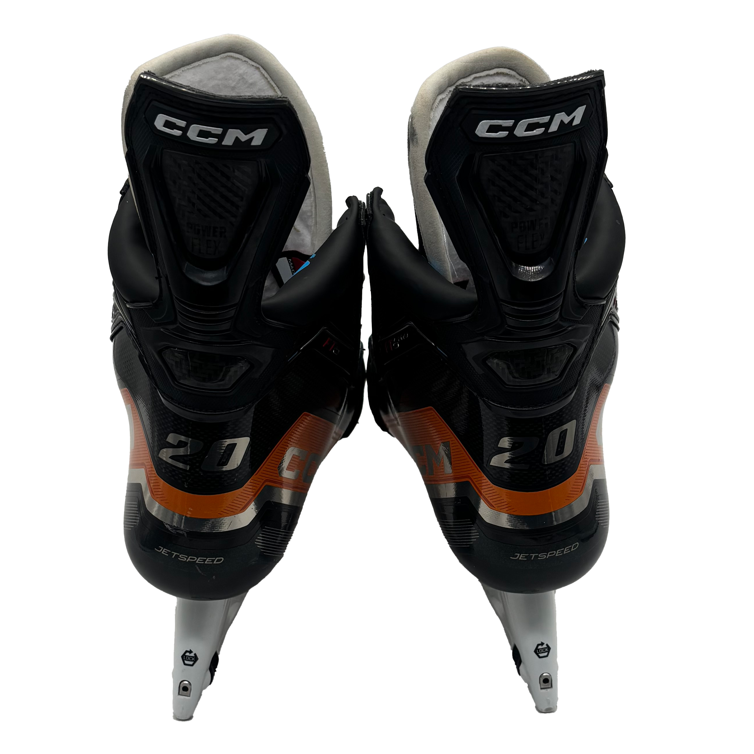 CCM Jetspeed FT6 Pro - Pro Stock Hockey Skates - Size 7.5E (Orange)