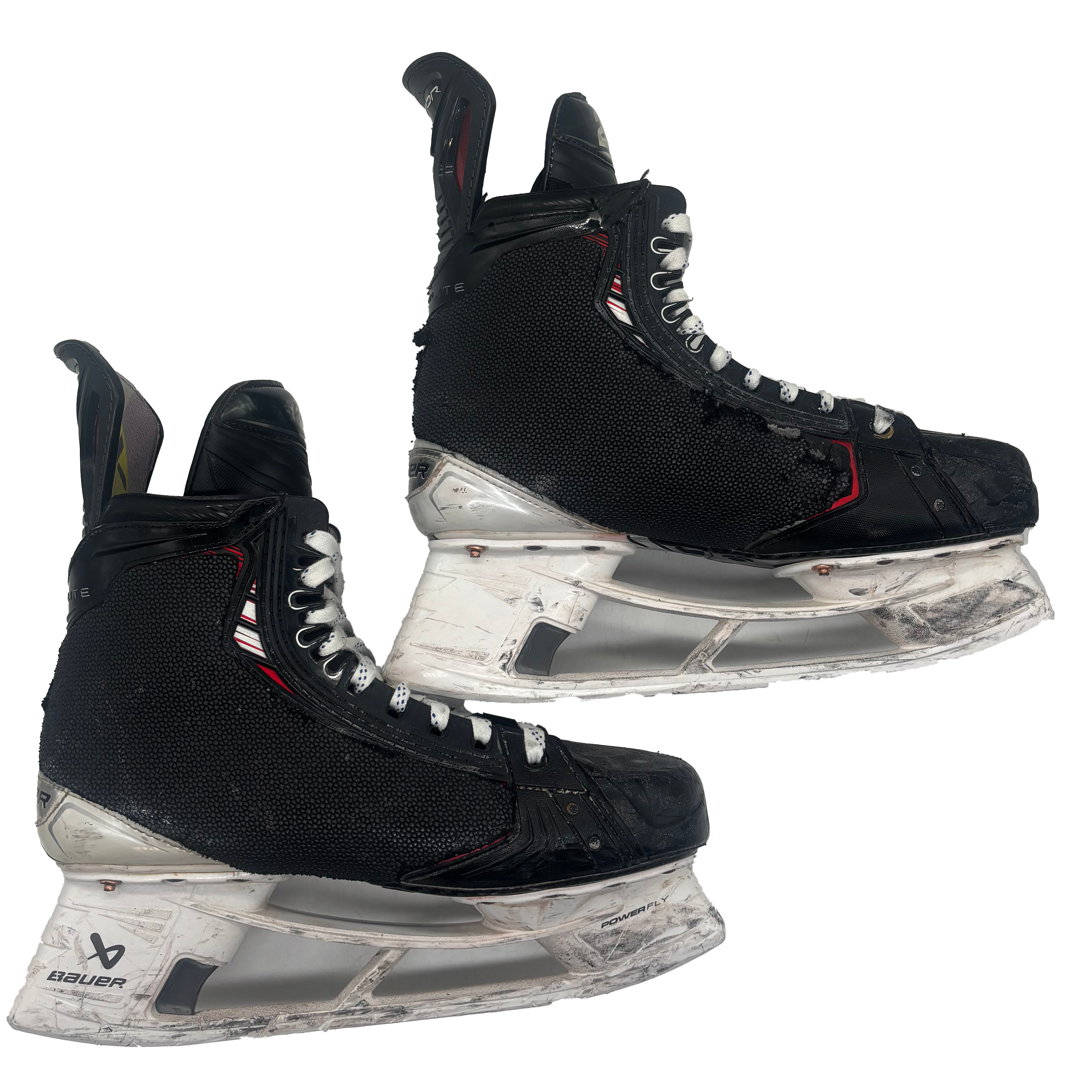 Bauer Vapor Hyperlite 2 - Used Pro Stock Hockey Skates - Size 8EE with Shot Blockers