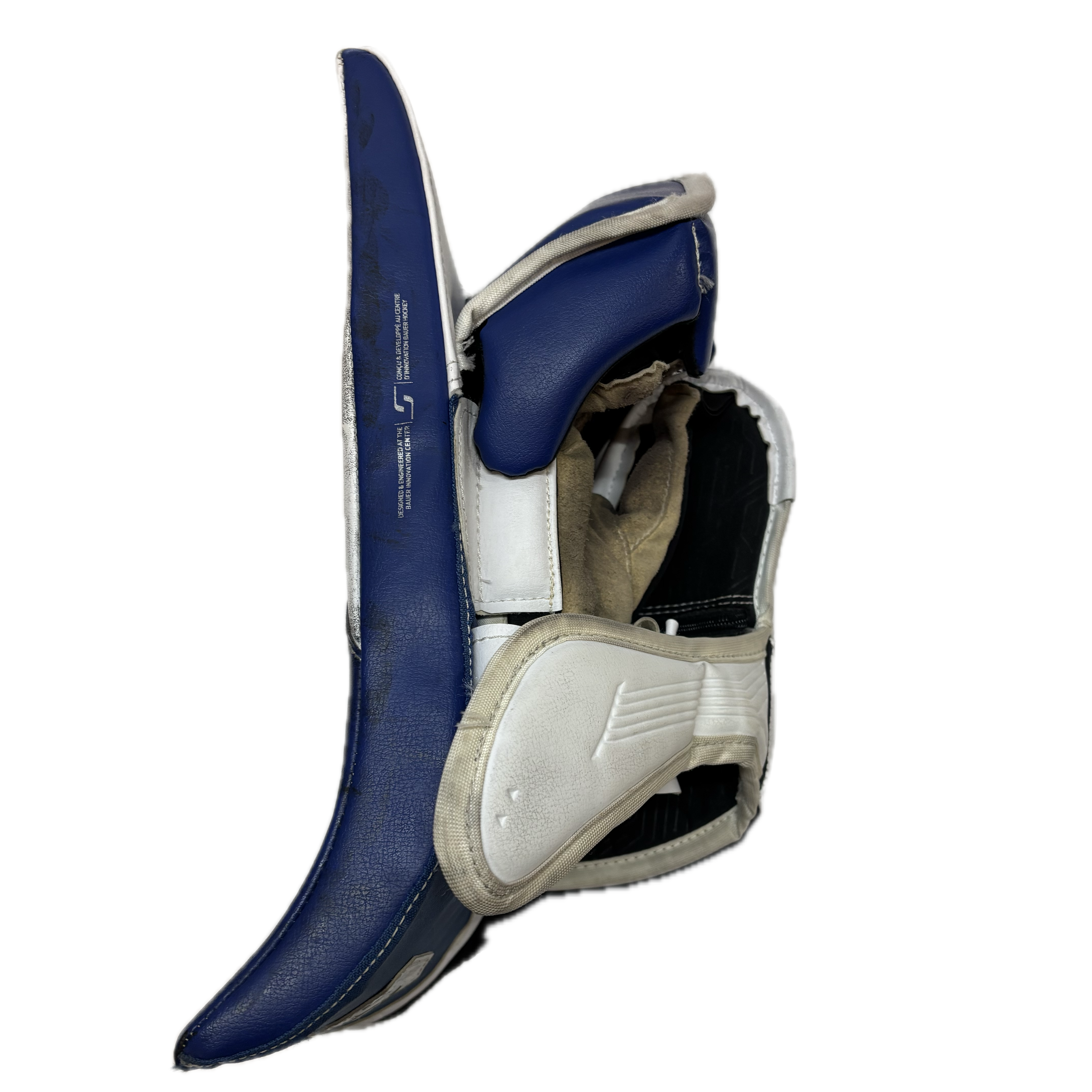 Bauer Supreme M5 Pro - Used Intermediate Goalie Blocker (Blue/White)