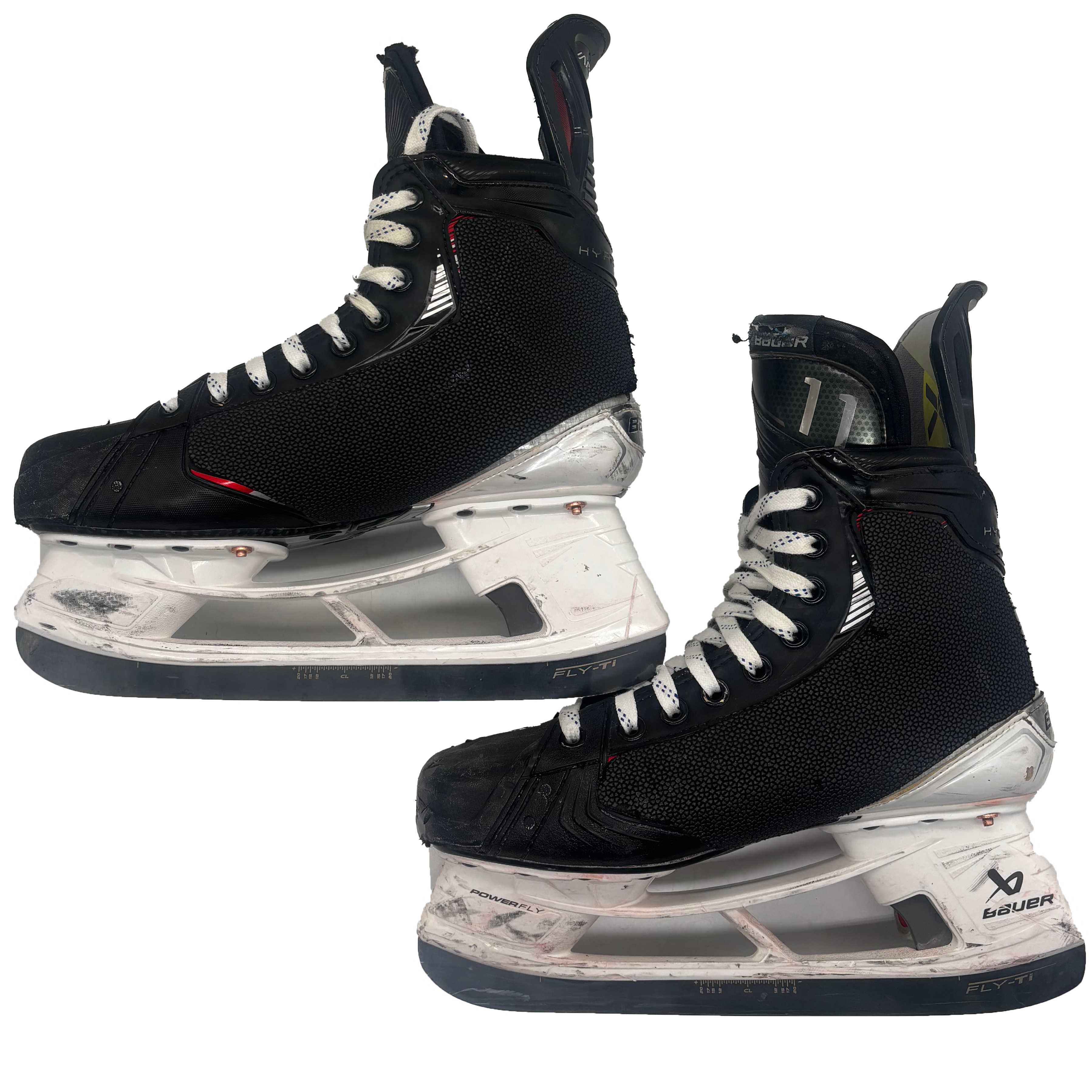 Bauer Vapor Hyperlite 2 - Used Pro Stock Hockey Skates - Size 7EE with Shot Blockers