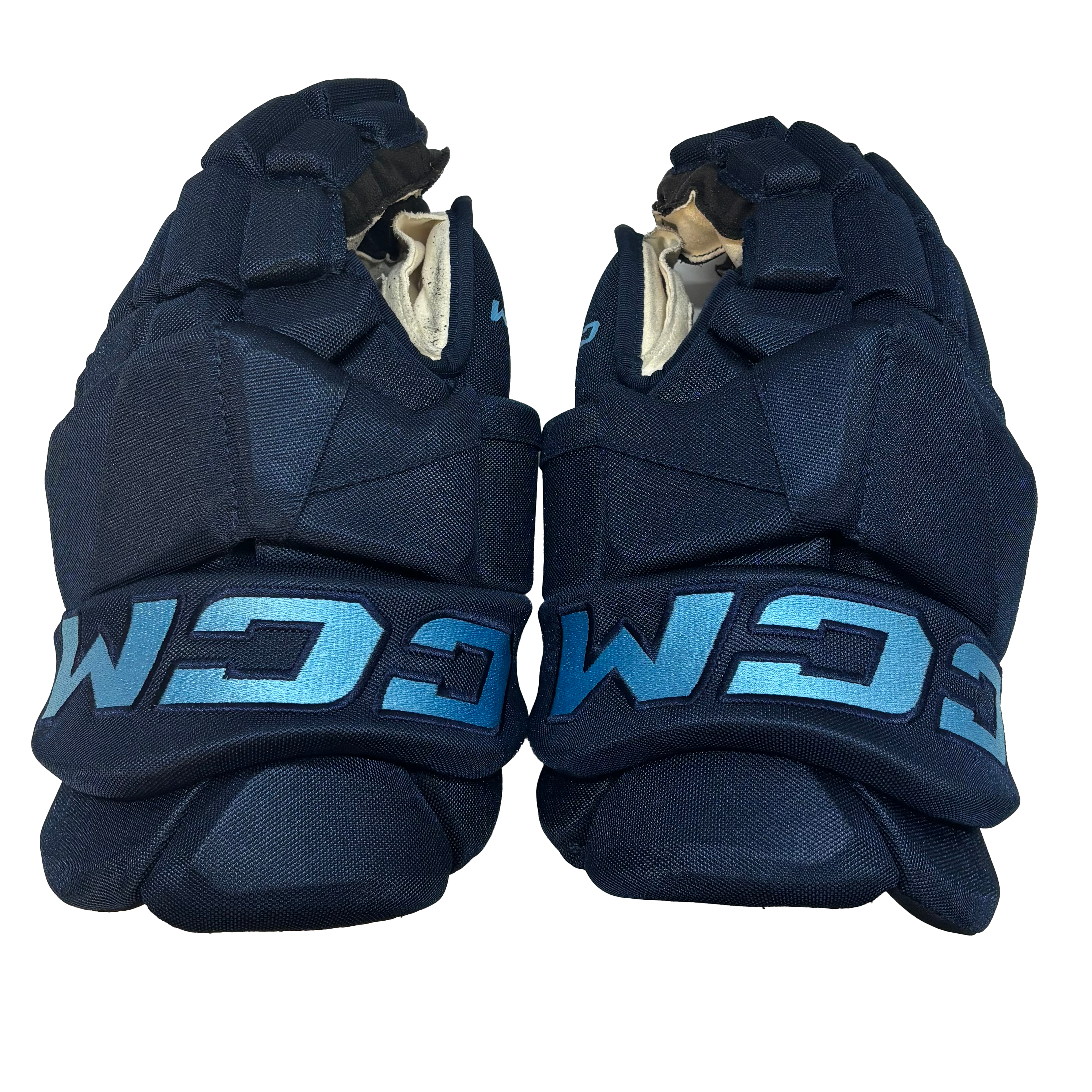 CCM HGPTKXF - Used PWHL Pro Stock Glove - Toronto Sceptres (Navy/Powder Blue)