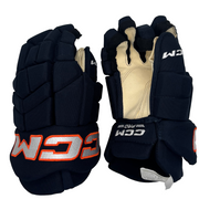 CCM HGTKXP - NHL Pro Stock Glove - New York Islanders (Navy/Orange/White)