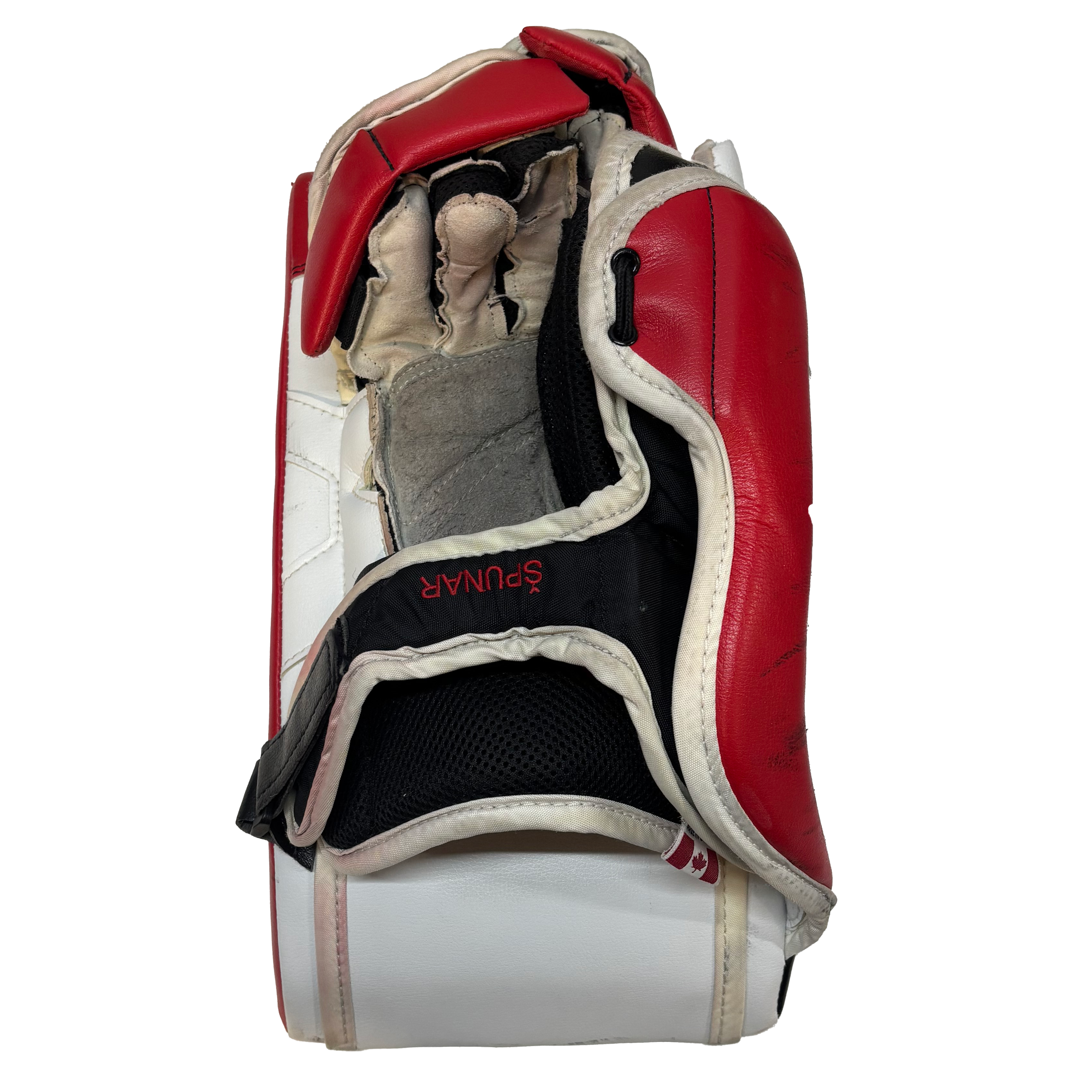 Vaughn Velocity V9 - Used Pro Stock Senior Goalie Full Set (White/Black/Red)