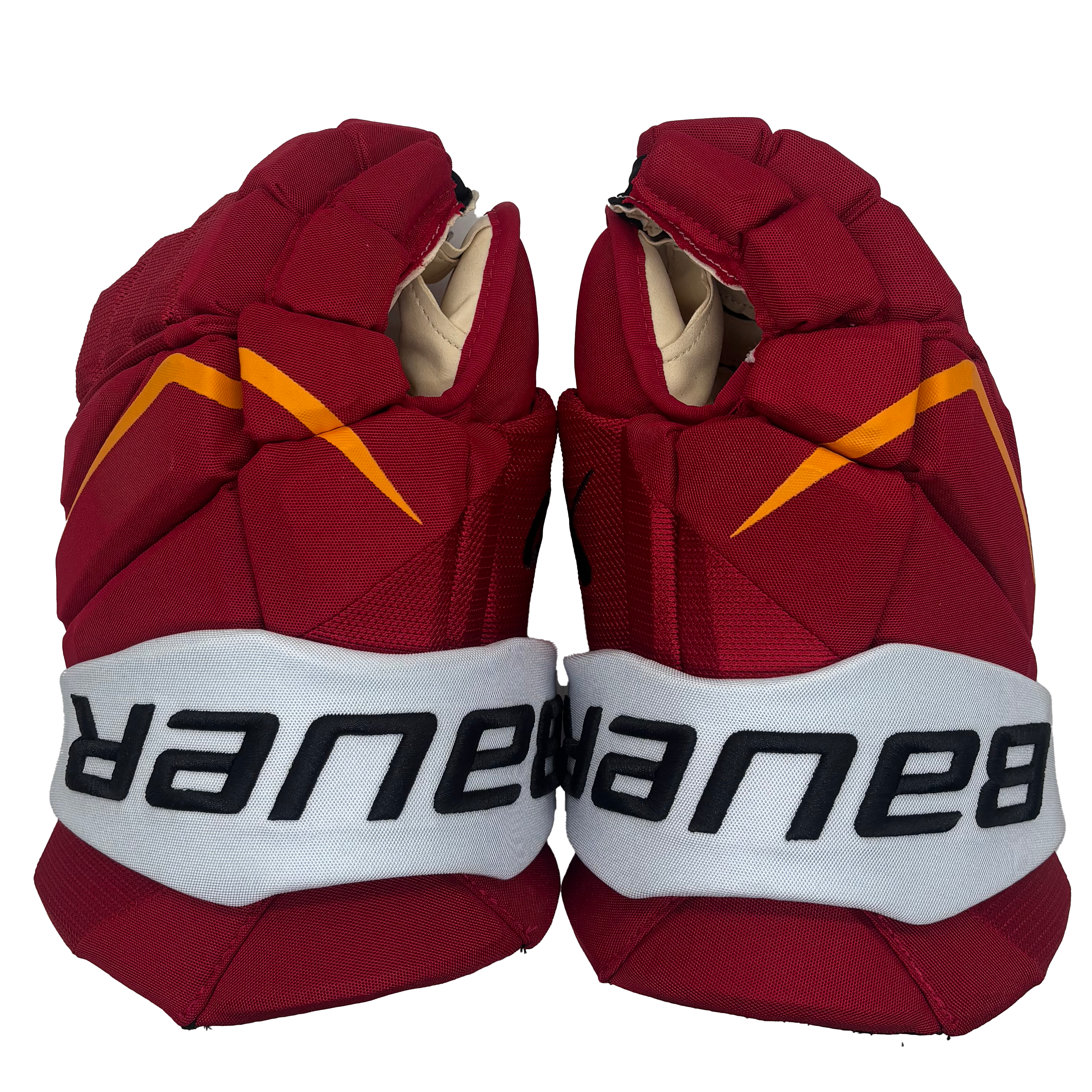 Bauer Flylite - NHL Pro Stock Glove - Kevin Bahl (Red/Yellow/White)