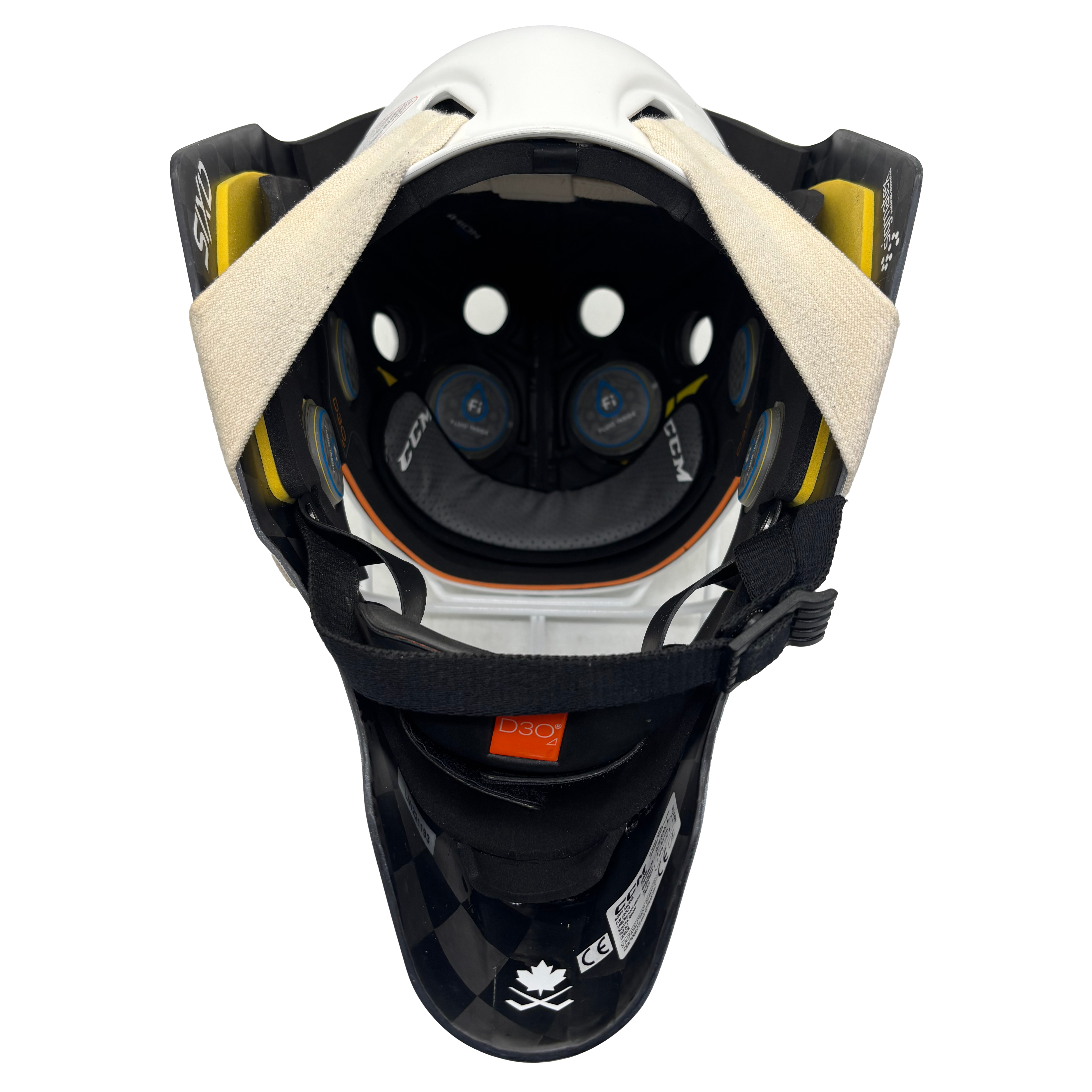 CCM Axis Pro - Masque de gardien de but (Blanc)