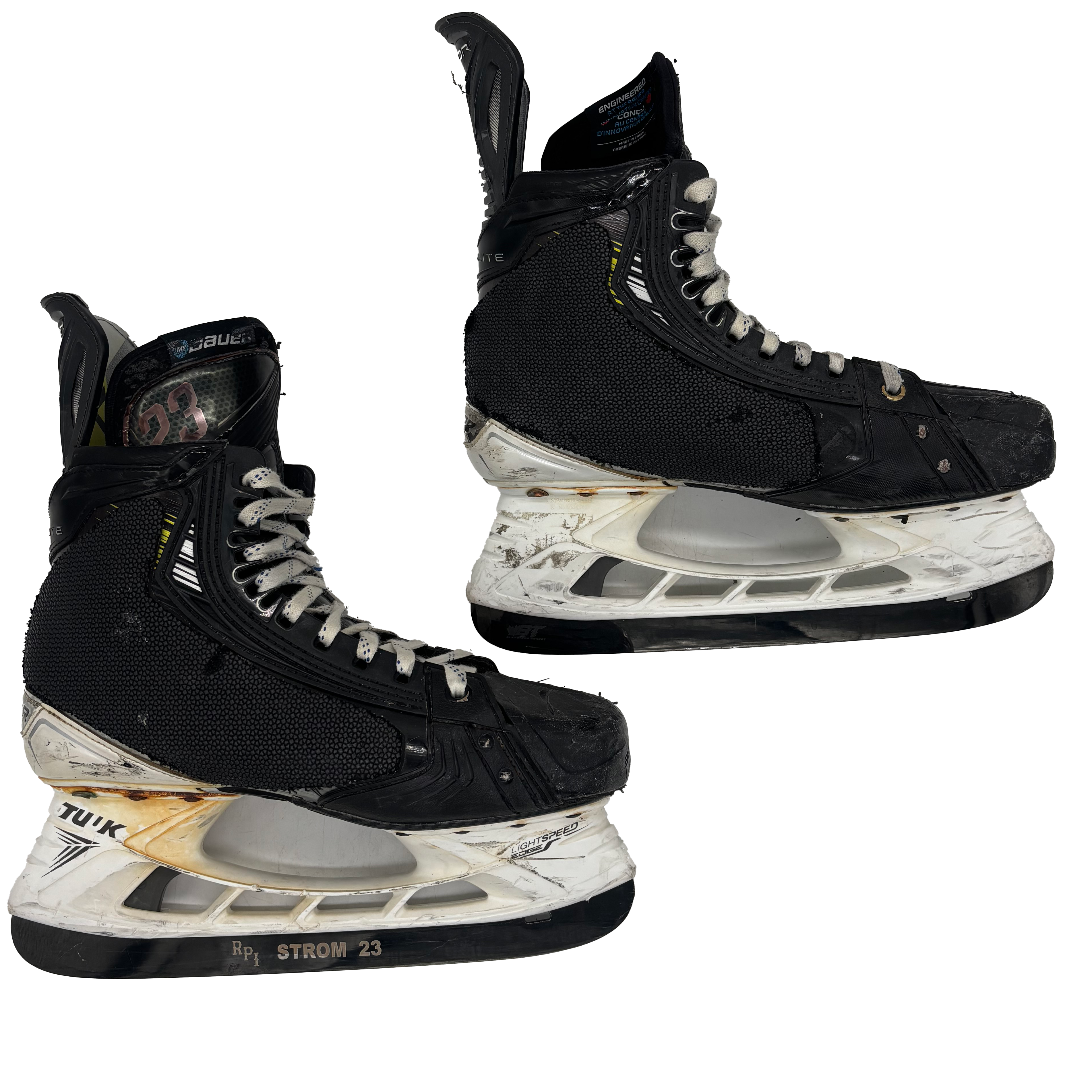 Bauer Vapor Hyperlite 2 - Used Pro Stock Hockey Skate with Shot Blocker- Size 7.5E