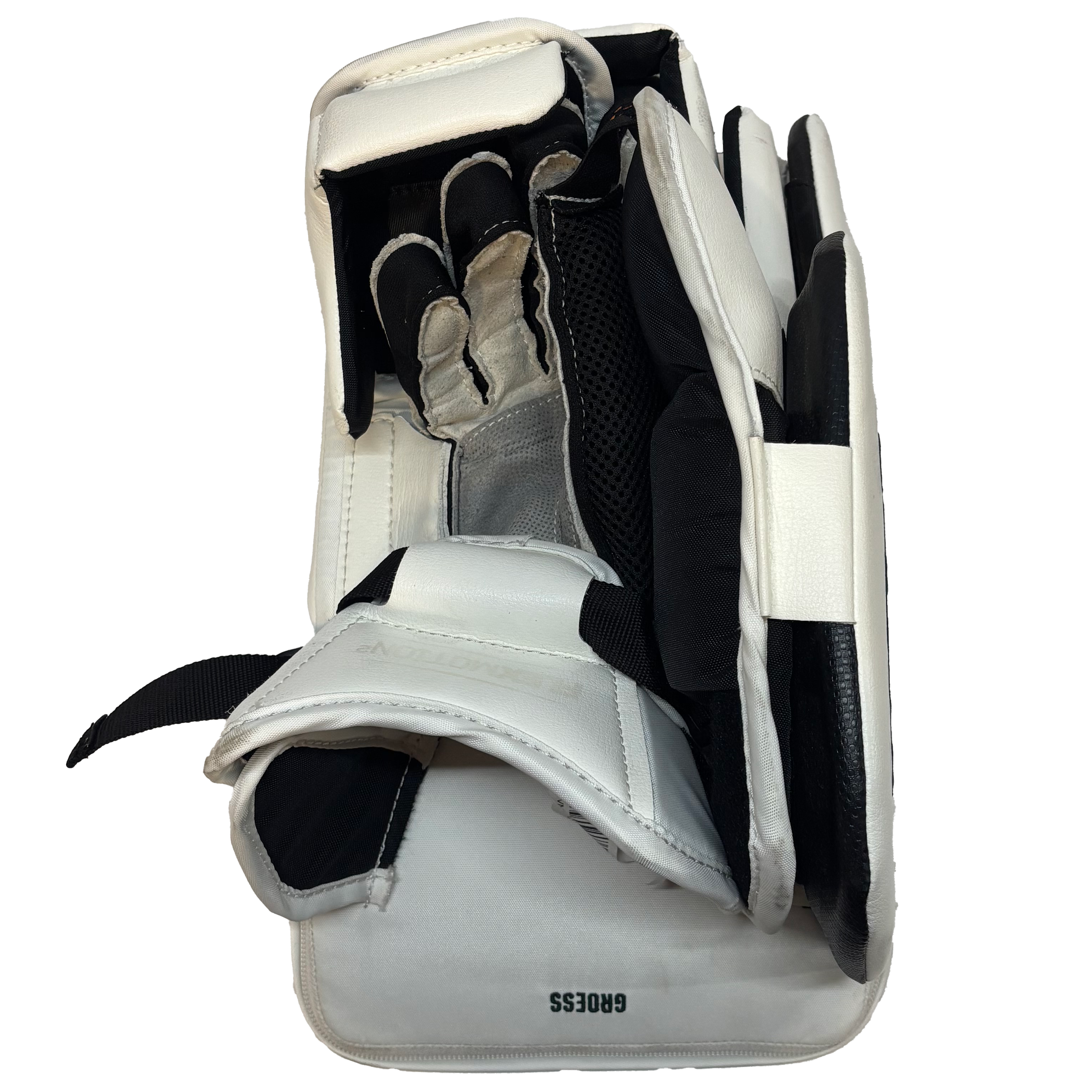 CCM Extreme Flex 6 - Used Pro Stock Goalie Blocker (White/Green)