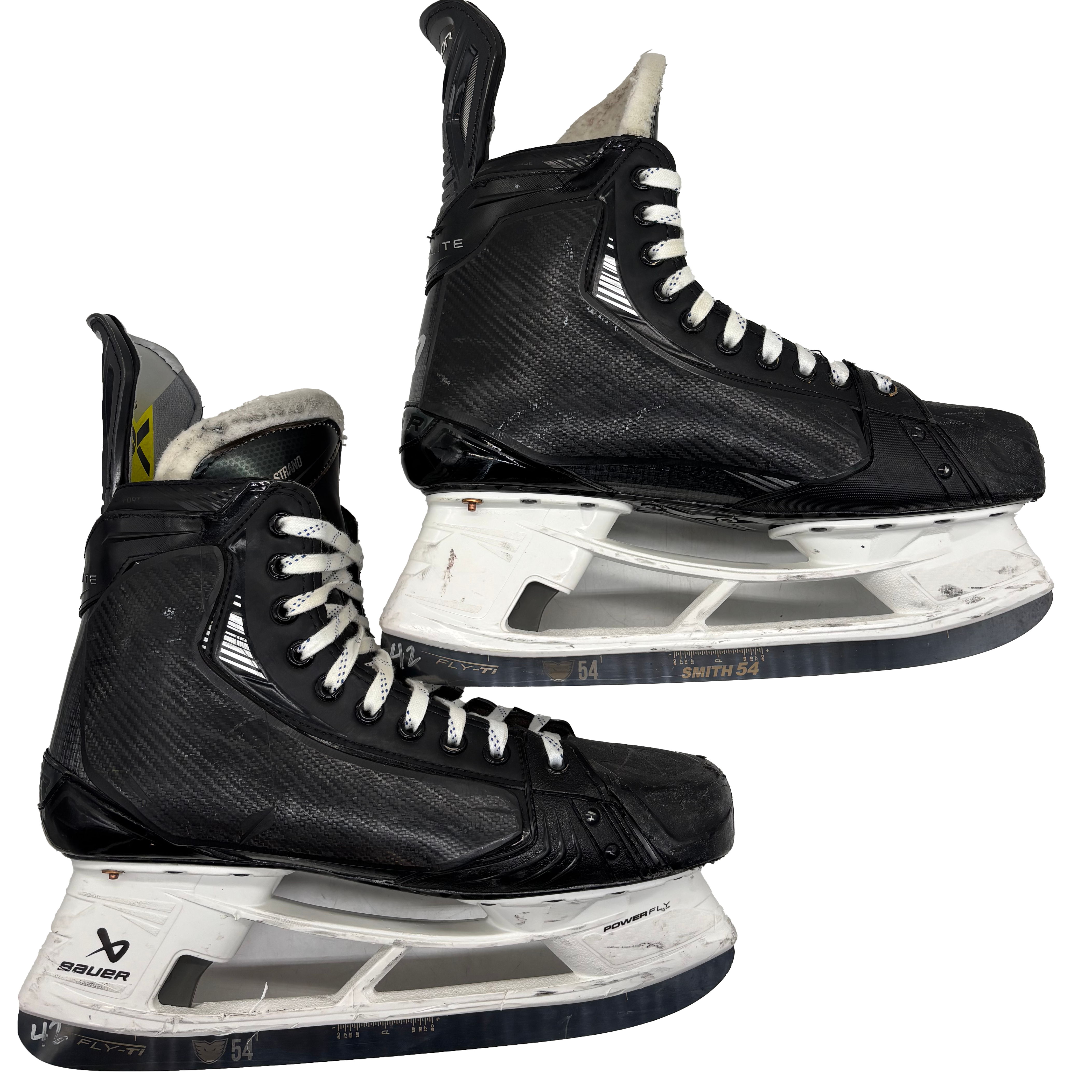 Bauer Vapor Hyperlite 2 - Used Pro Stock Hockey Skates - Size L:10.5E R:11.25E