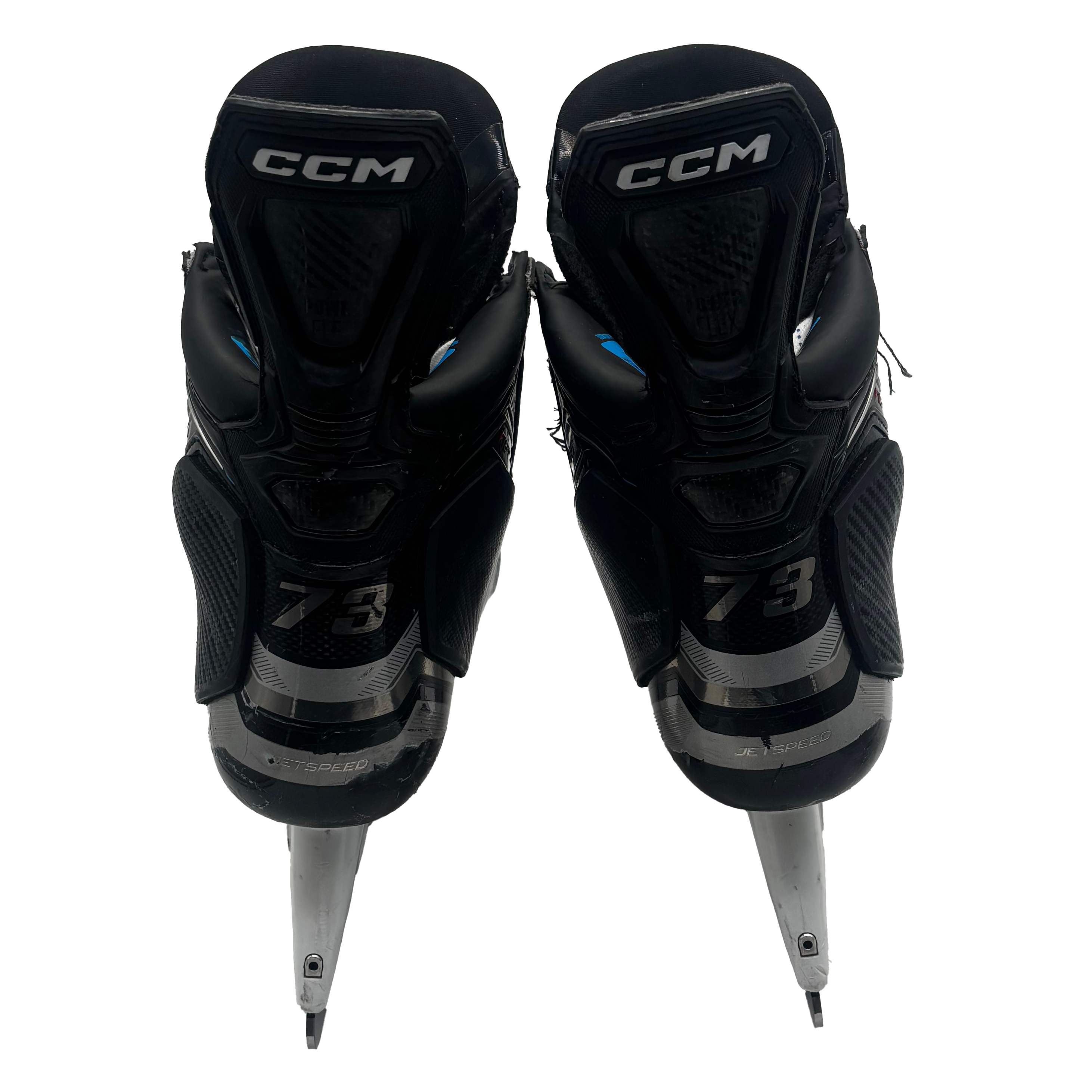 CCM Jetspeed FT6 Pro - Used Pro Stock Hockey Skates - Size 8D with Shot Blockers