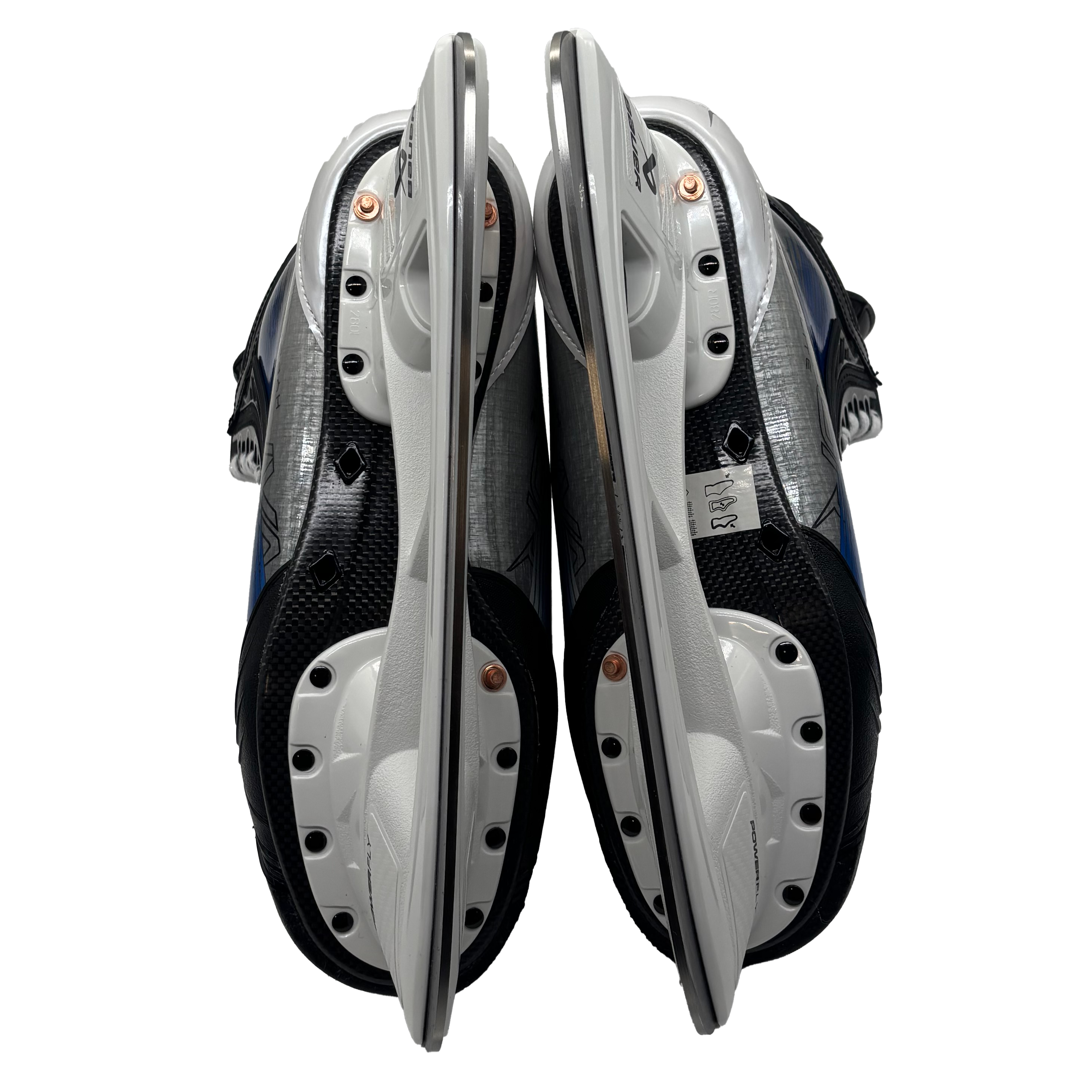 Bauer Vapor Hyperlite 2 - Pro Stock Hockey Skates - Size L9.5 R9.25 (Blue)