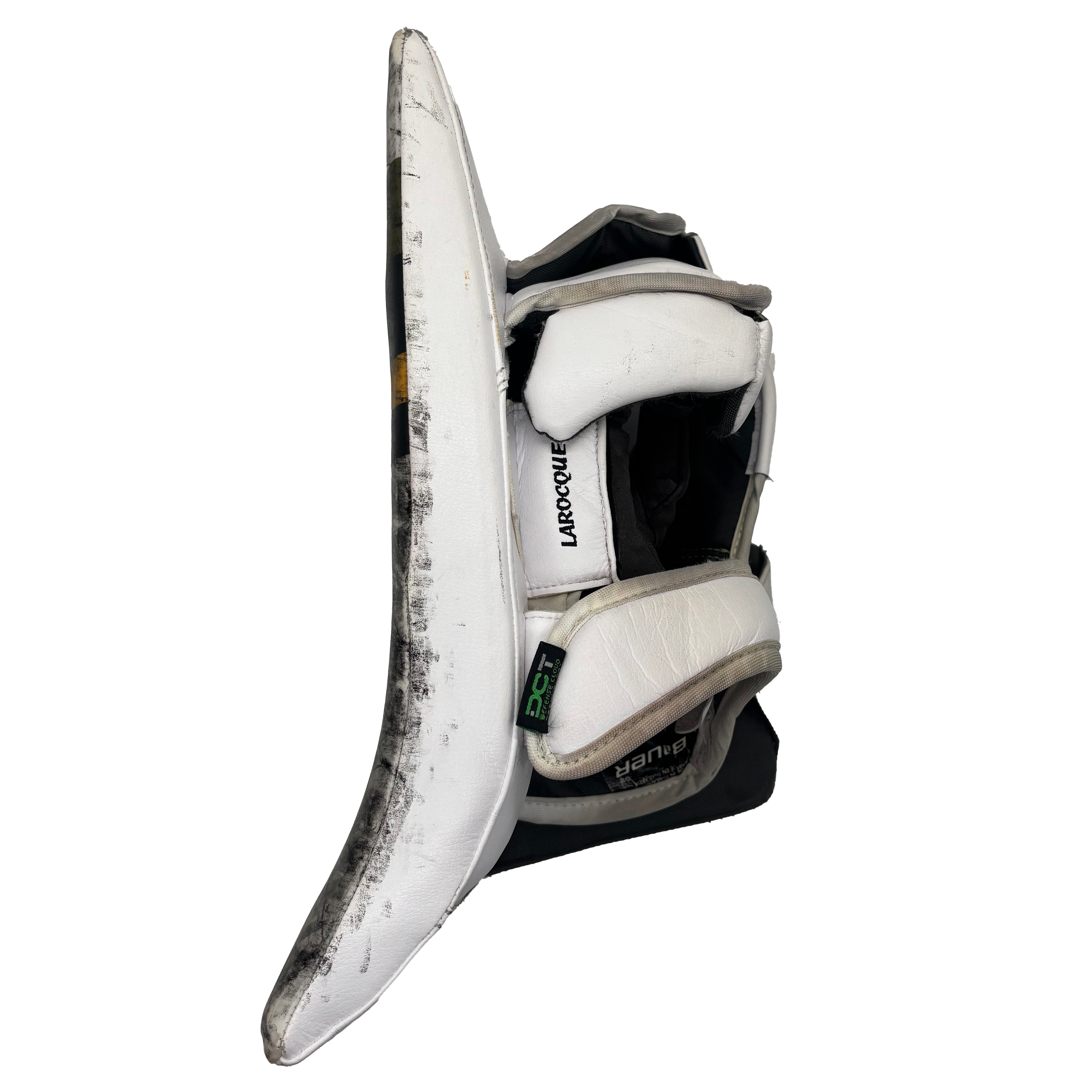 Bauer Supreme Shadow - Used Pro Stock Goalie Blocker (White/Black/Green)