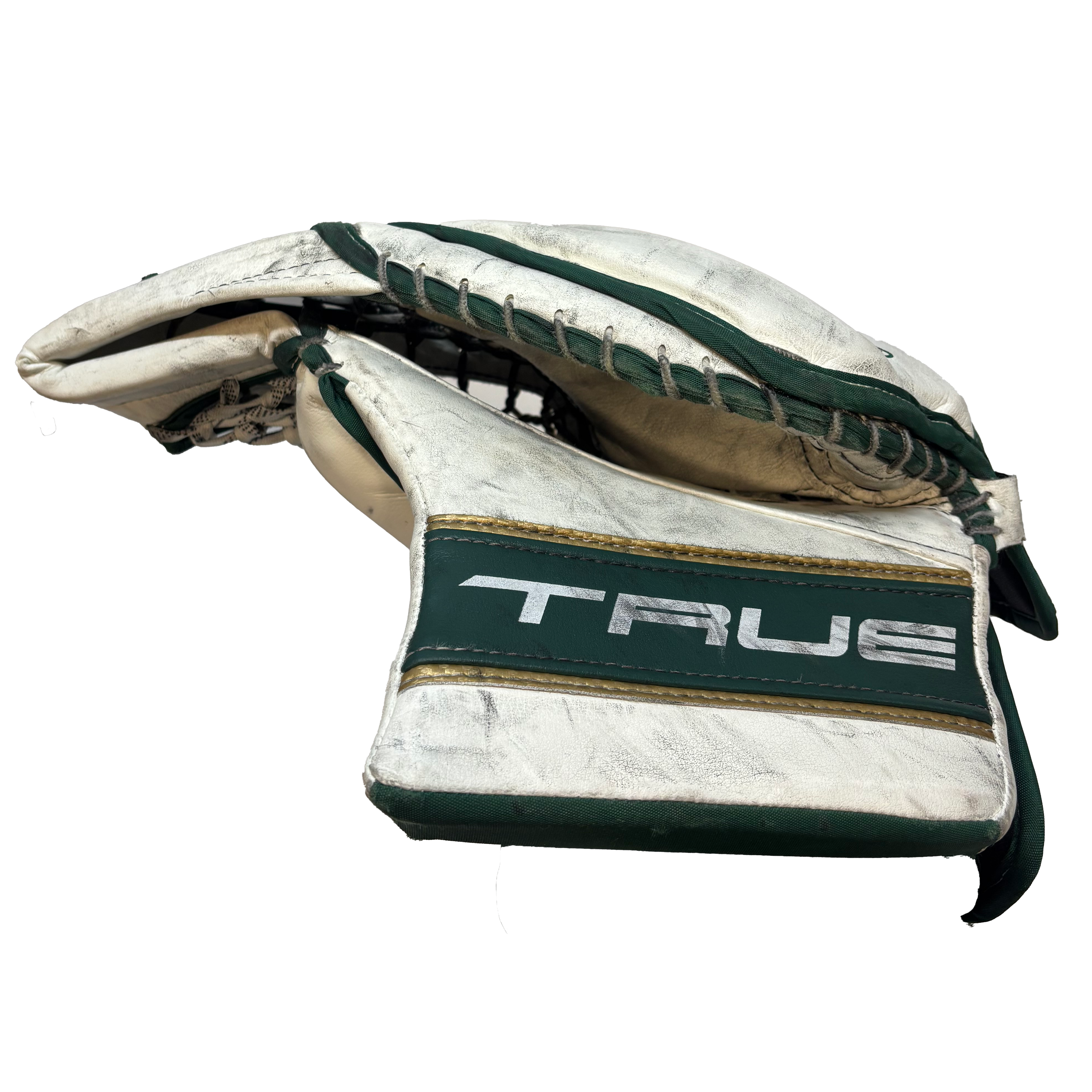 True L87 - Used NCAA Pro Stock Full Goalie Set (White/Green)