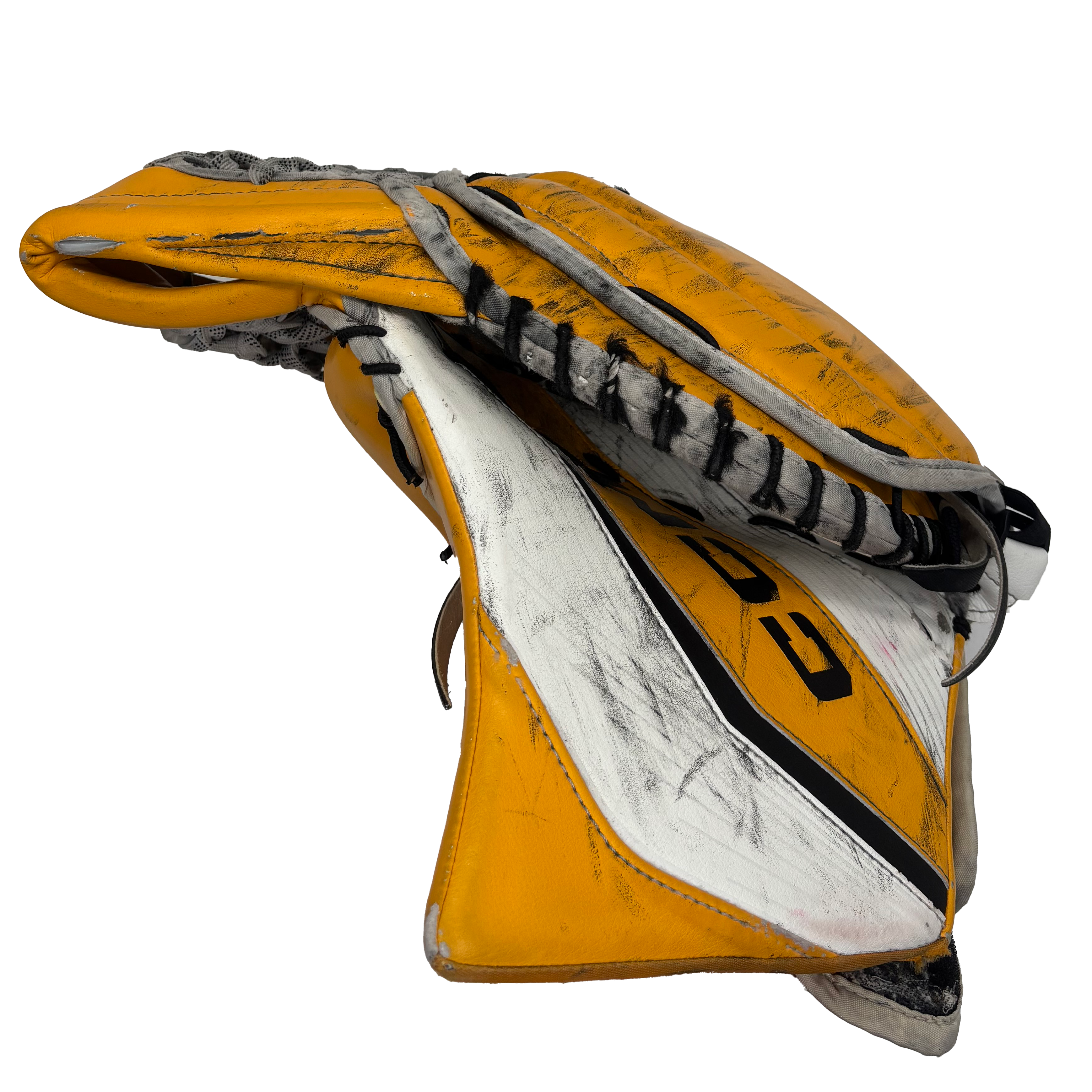 CCM Extreme Flex 6 - Used Pro Stock Full Set (White/Yellow/Black)