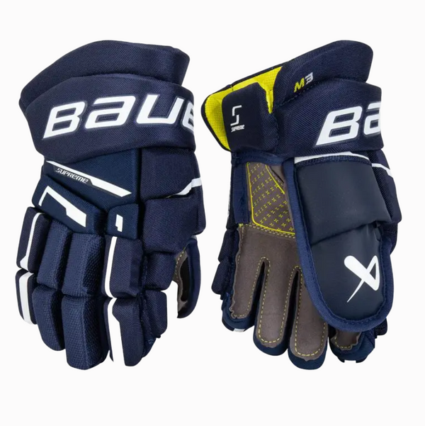 Bauer Supreme M3 Gloves - Junior/ Intermediate/ Senior (Navy)