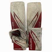Bauer Vapor Hyperlite 2 - Used Pro Stock Senior Full Goalie Set (White/Red)