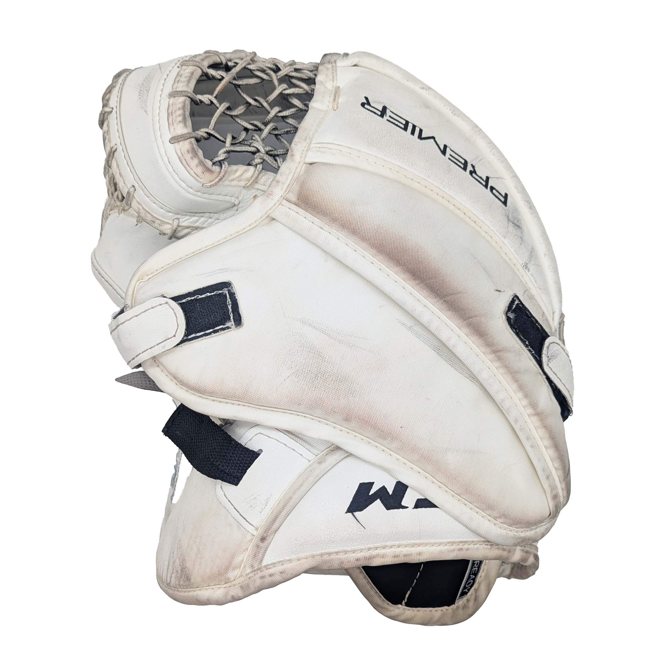 CCM Premier - Used  Full-Right Pro Stock Goalie Glove (White)