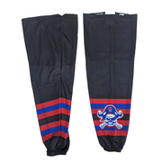 USHL - Used Hockey Socks (Black/Red/Blue Pirate)