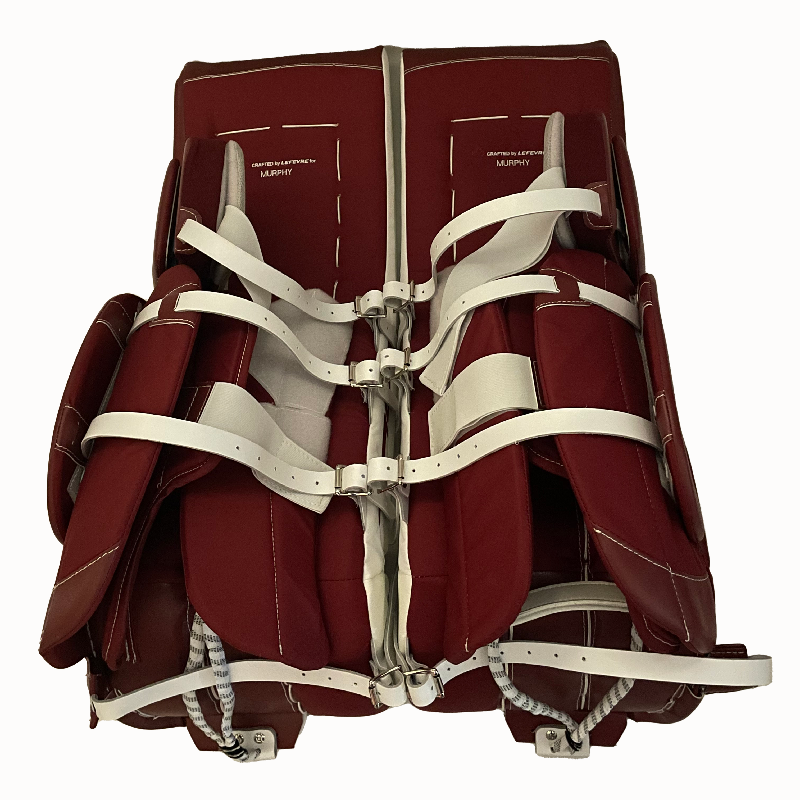 True L12.2 - New Pro Stock Goalie Pads (Maroon/White)