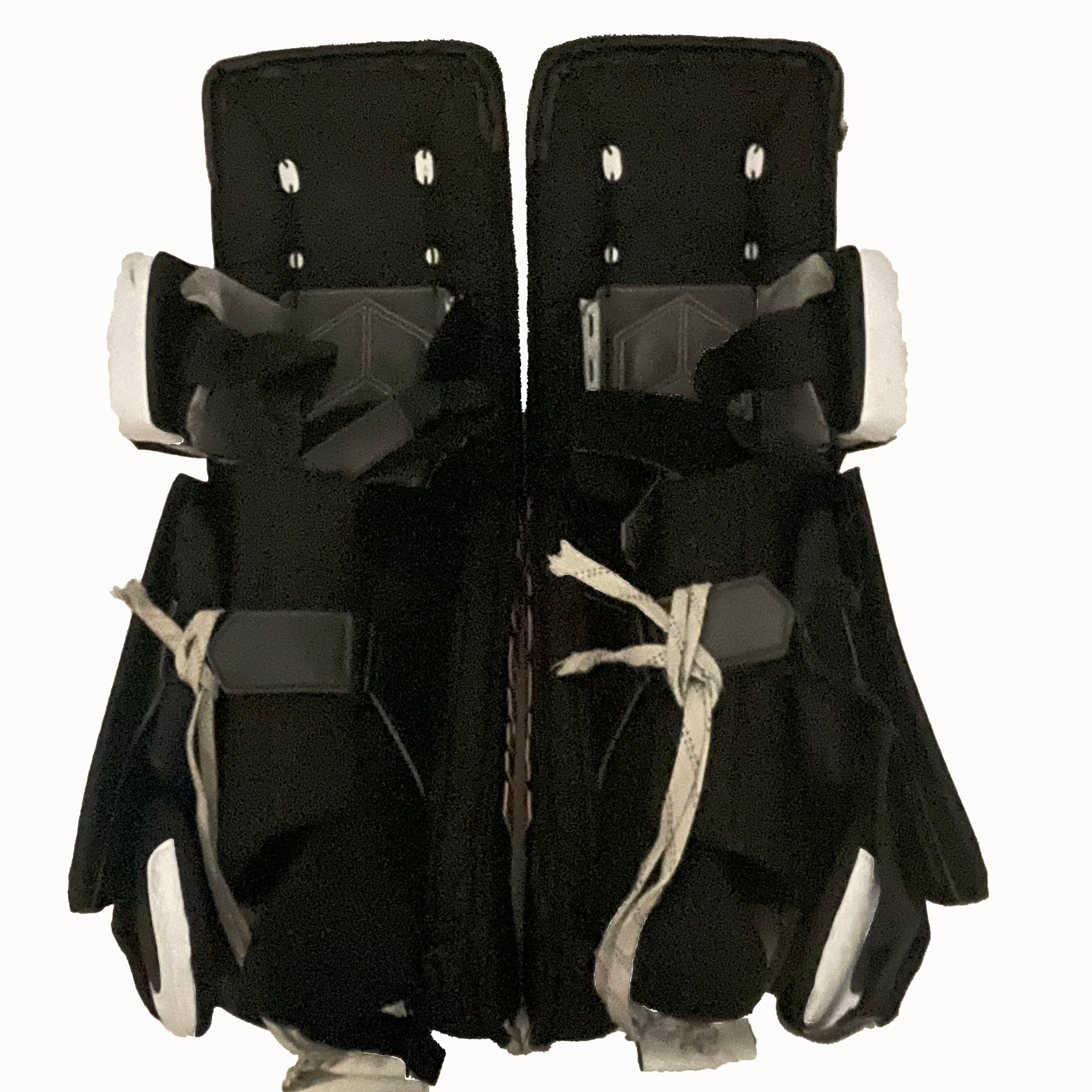 Vaughn Velocity V10 - Used Pro Stock Goalie Pads (Black/White/Red)