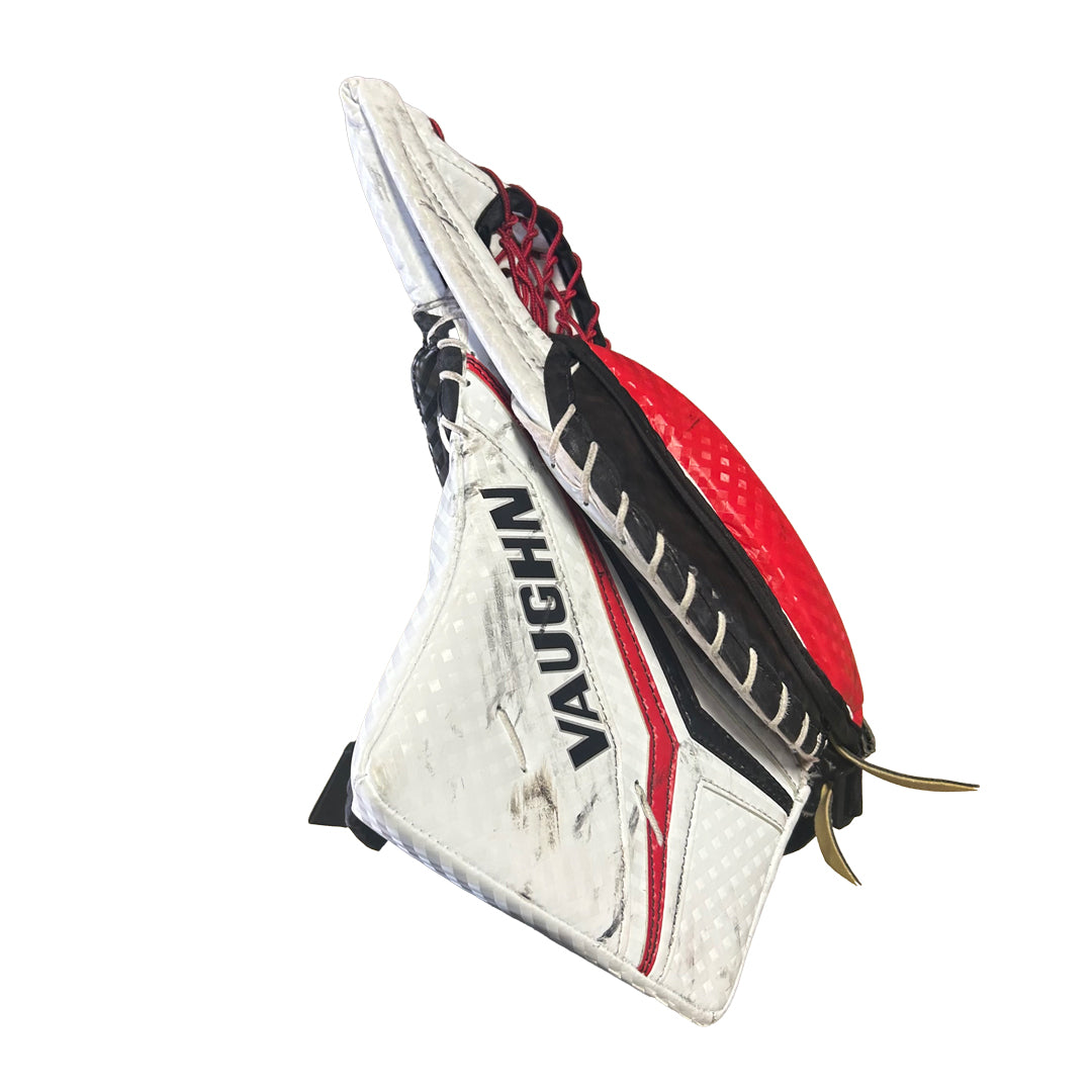 Vaughn Velocity V10 - Used Pro Stock Goalie Full Set (White/Red/Black)