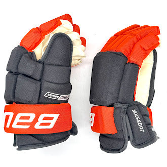 Bauer Pro Series - NHL Pro Stock Hockey Gloves - Ross Johnston (Black/Orange)