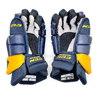 CCM HG42 - Used Pro Stock Glove (Navy/Yellow)