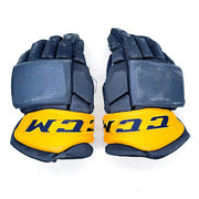 CCM HGJSCHLPP - Used Pro Stock Glove (Navy/Yellow)