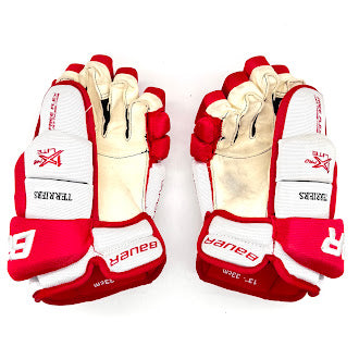 Used - Bauer Vapor 1X Lite Pro Stock Glove - (White/Red)