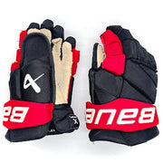 Bauer Vapor Hyperlite - Used NHL Pro Stock Glove - Martin Necas (Black/Red) #2
