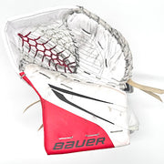 Bauer Vapor Hyperlite 2 - Used Pro Stock Goalie Glove (White/Red)