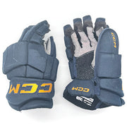 CCM HGJSCHLPP - Used OHL Pro Stock Glove (Navy/Yellow Text)