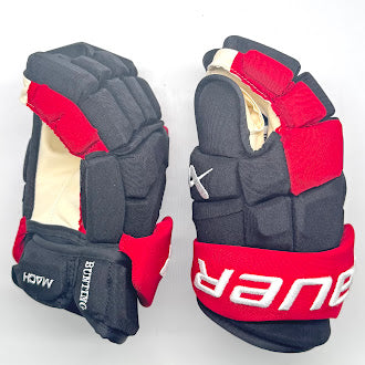 Bauer Supreme Mach - NHL Pro Stock Hockey Gloves - Michael Bunting (Black/Red)