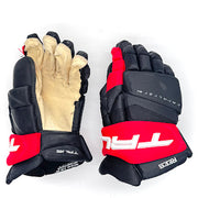 True Catalyst 9X- Used NHL Pro Stock Glove - Jamieson Rees (Black/Red)