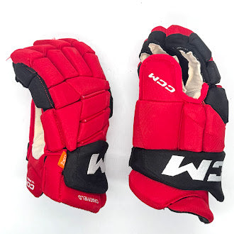 CCM HGJS - Used NHL Pro Stock Glove - Jalen Chatfield (Red/Black)