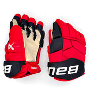 Bauer Supreme Mach - Used NHL Pro Stock Glove - Sebastian Aho (Red/Black)