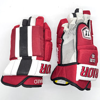 Warrior Pro Bonafide X - NCAA Pro Stock Hockey Glove (Crimson/White/Black)