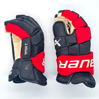 Bauer Supreme Mach - Used NHL Pro Stock Glove - Jordan Staal (Black/Red)